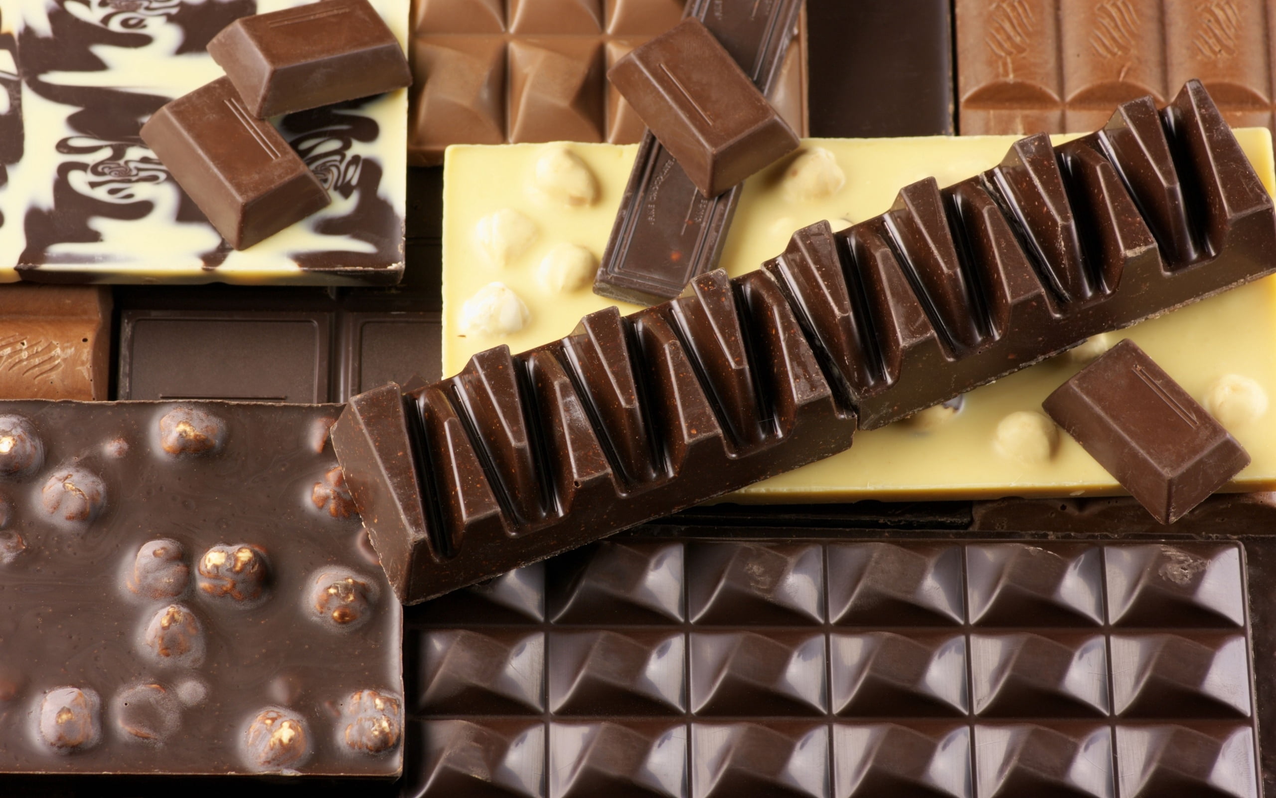 2K, refreshment, large group of objects, block, temptation, sugar, food And Drink, gourmet, chocolate Bar, sweet, no People, still life, sweet Food, baked, HD Wallpaper