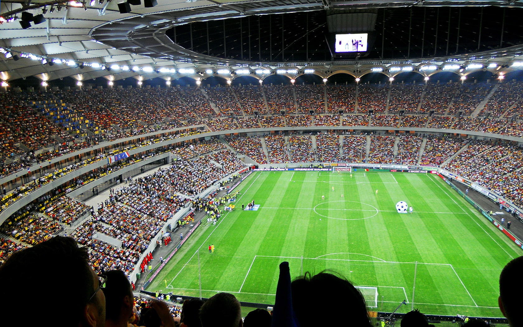 720P, football, national, stadium, bucharest, arena, HD Wallpaper