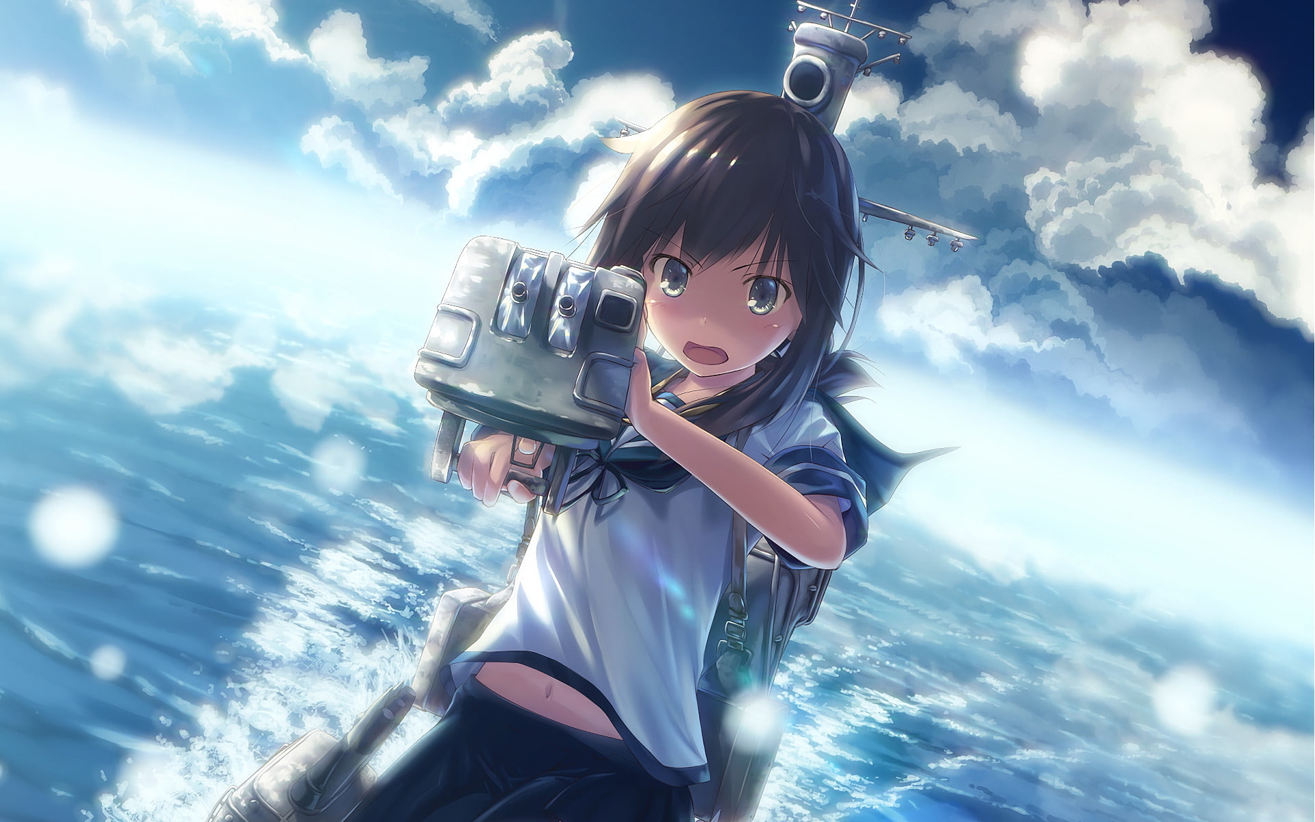 Fubuki (Kancolle), Anime, Kantai Collection, 1080P, HD Wallpaper