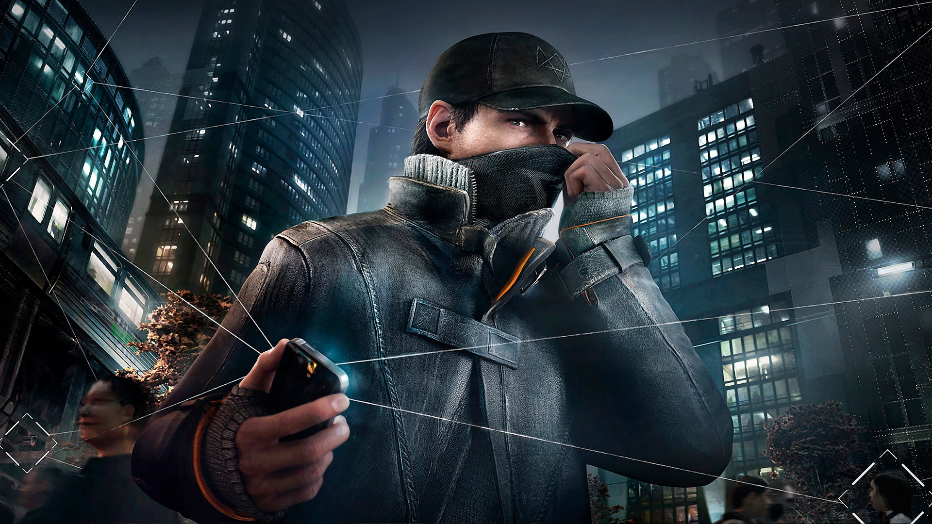 men, baseball cap, 1080P, technology, Watch_Dogs, video games, HD Wallpaper