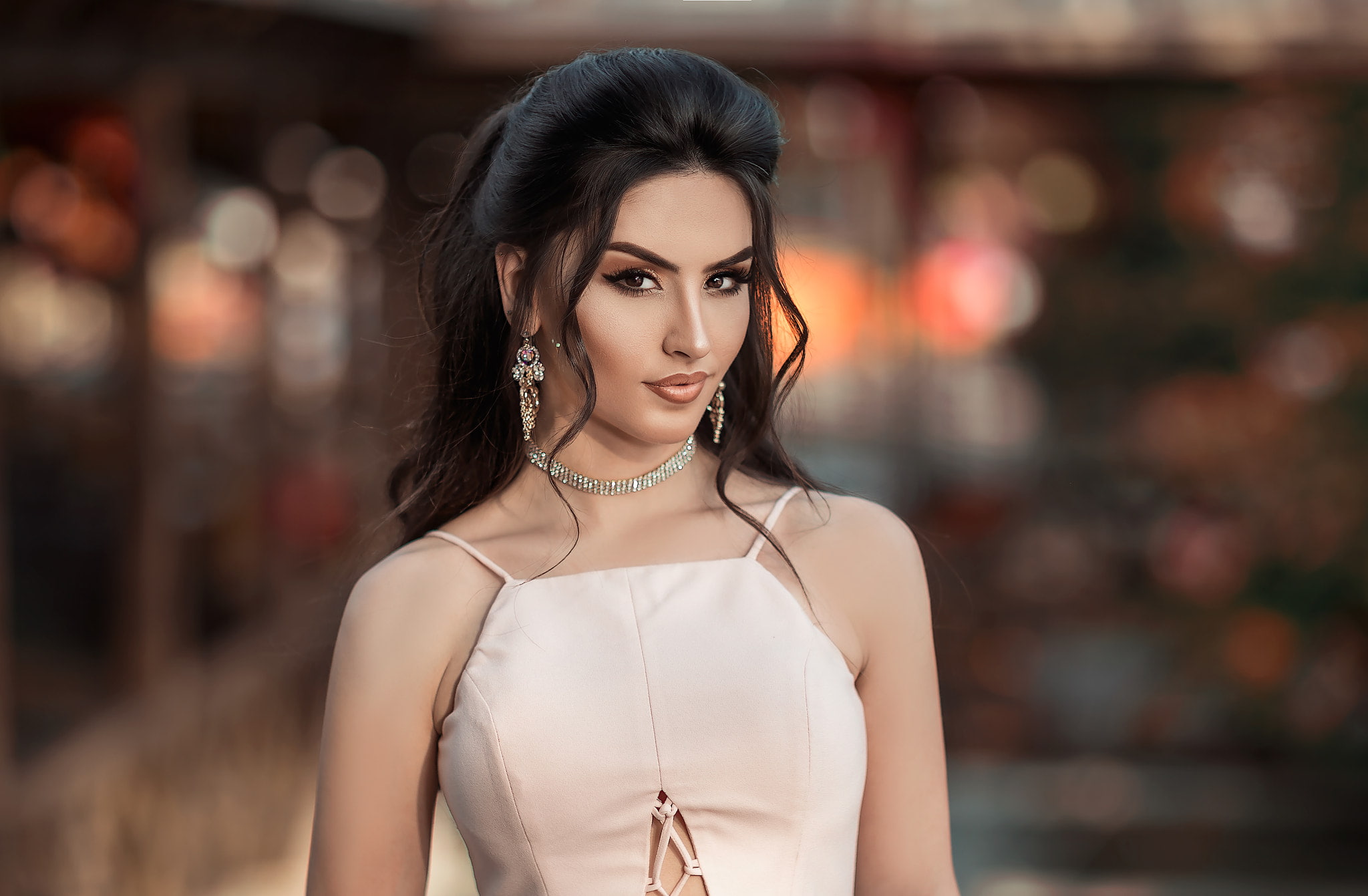 women, portrait, face, 1080P, eyeliner, HD Wallpaper