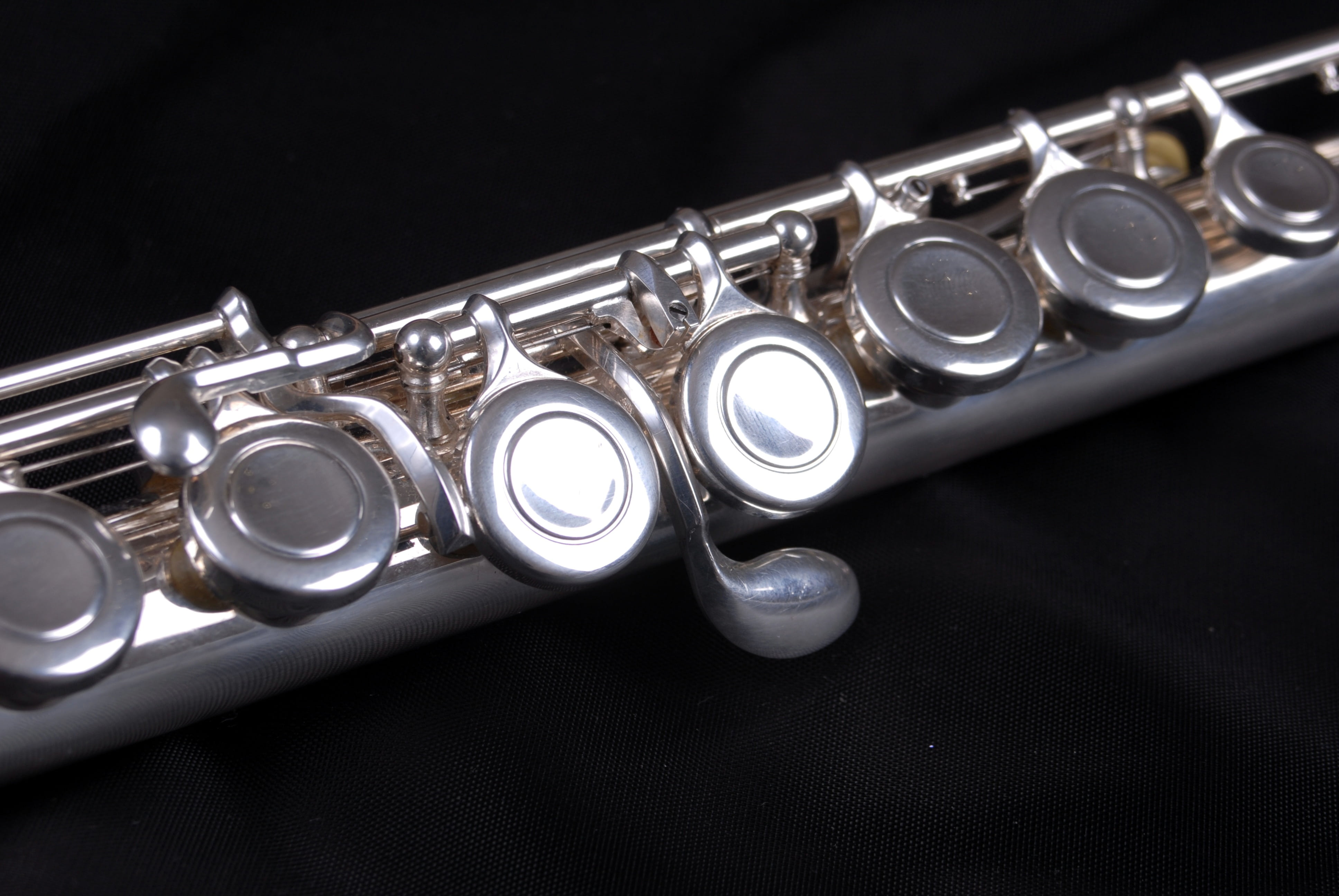 brass, orchestra, instrument, silver - metal, silver colored, notes, studio shot, classical style, wind, close-up, musical instrument, no people, reflection, HD Wallpaper