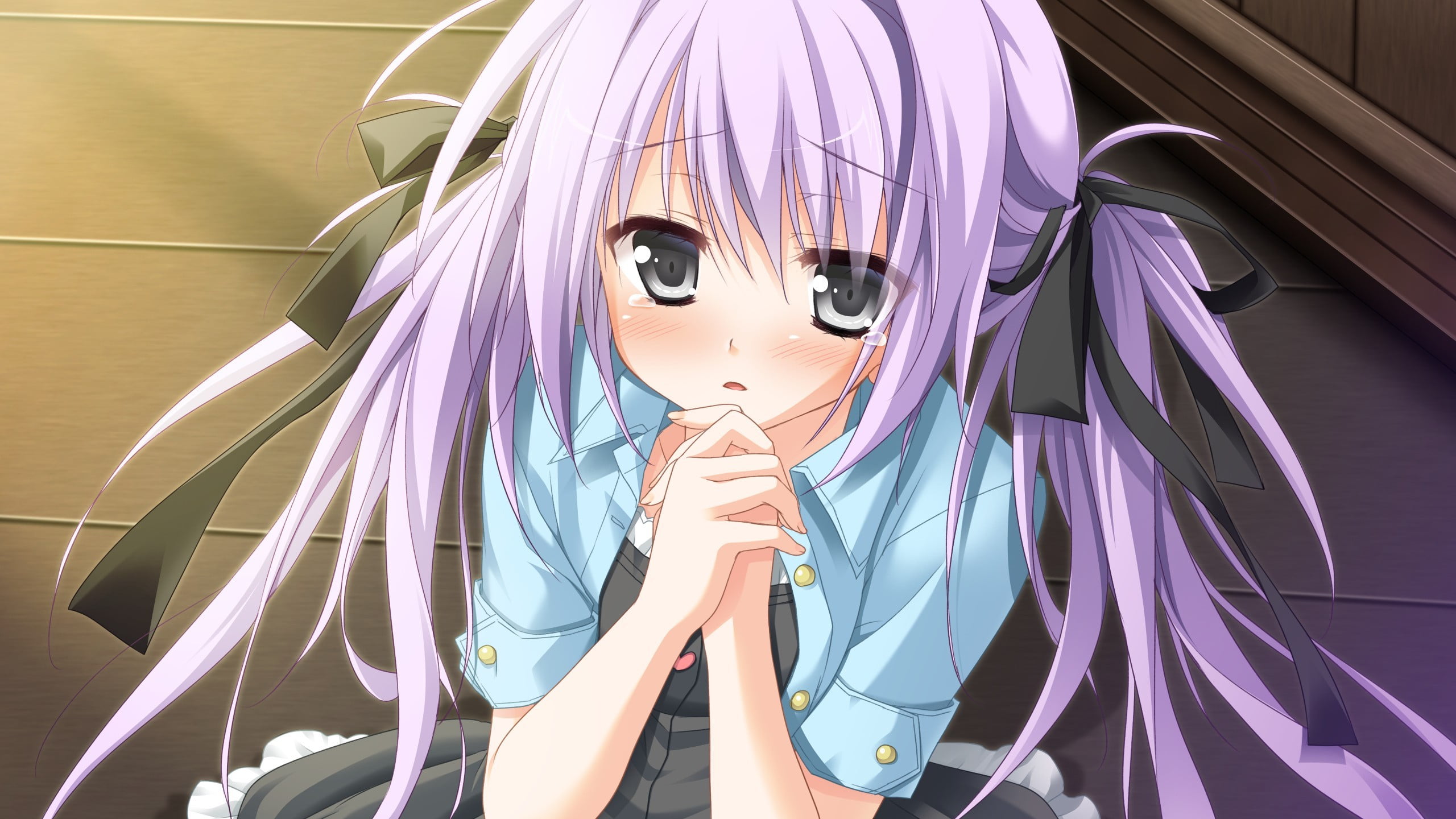 mannequin, women, anime girls, Kuonji Sora, pink color, visual novel, art and craft, indoors, female likeness, 2K, purple hair, anime, human representation, HD Wallpaper