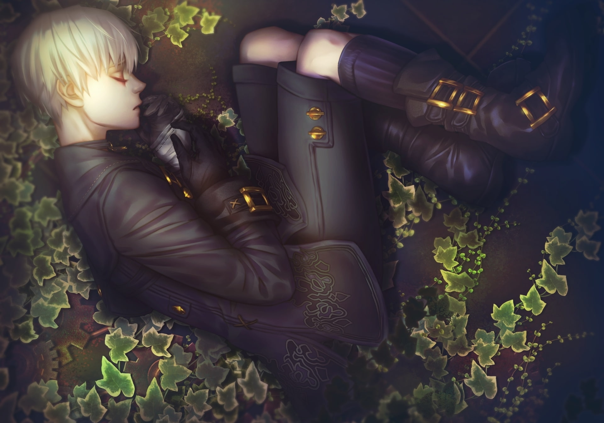 Video Game, 1080P, Leaf, YoRHa No.9 Type S, NieR: Automata, HD Wallpaper