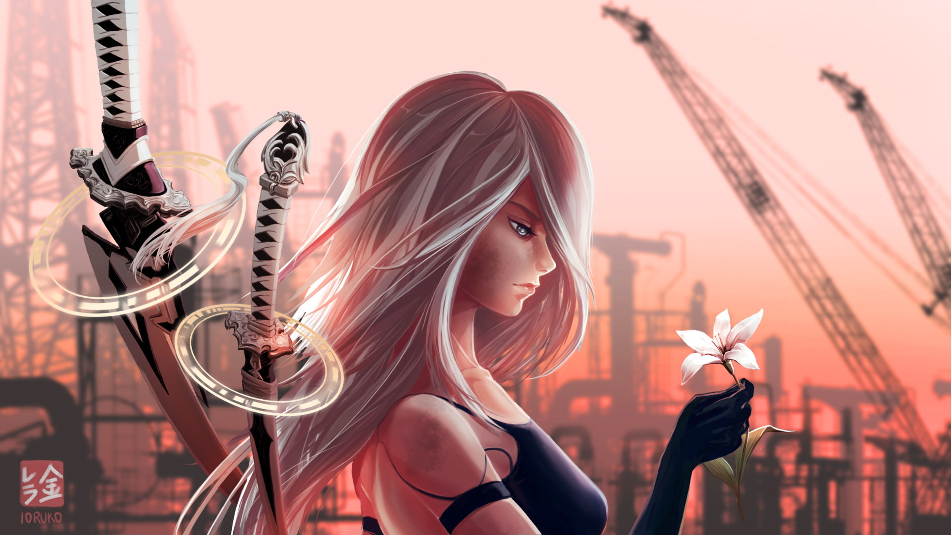 YoRHa No.2 Type B, Video Game, Girl, 1080P, NieR: Automata, HD Wallpaper