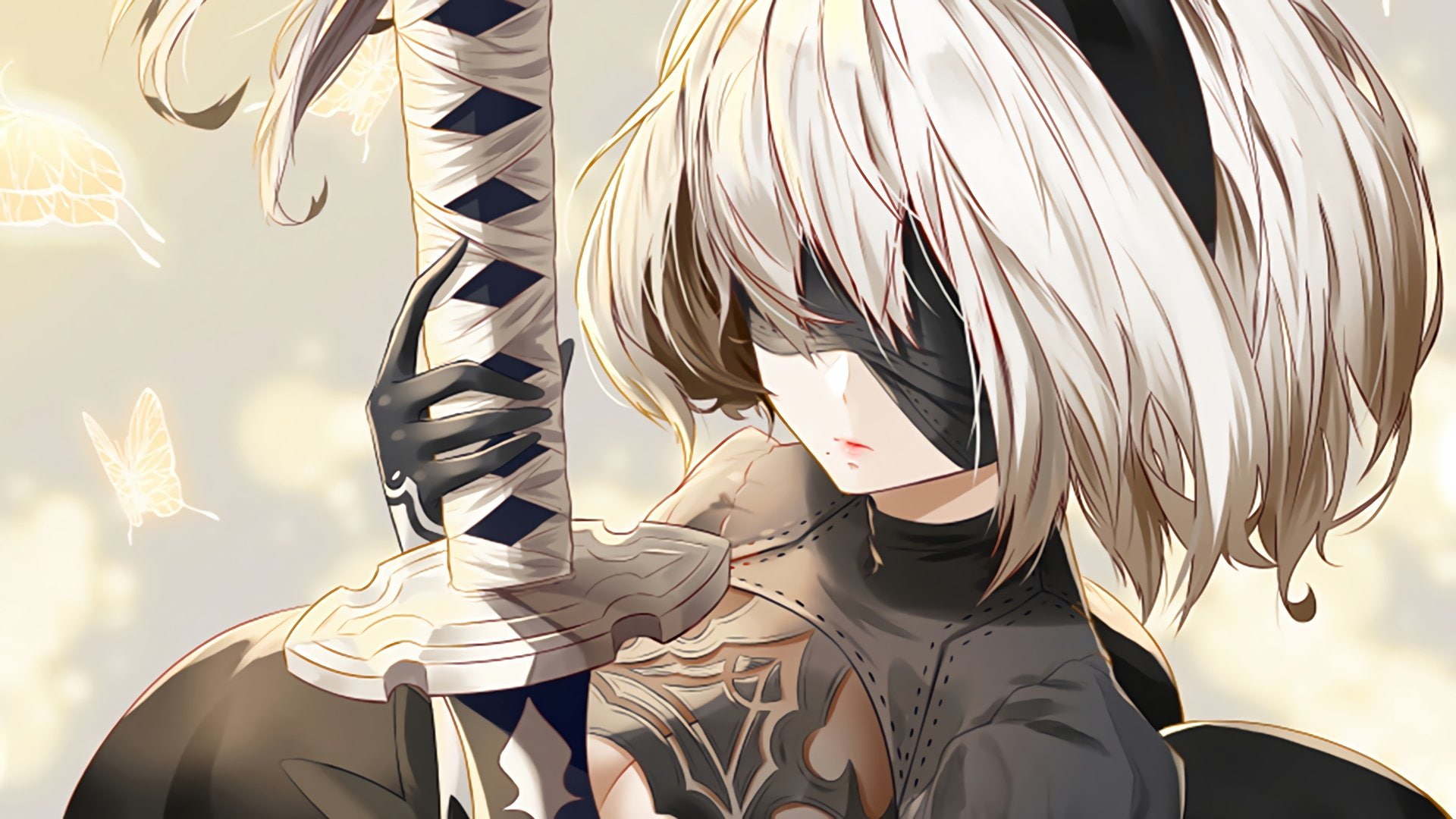 NieR: Automata, Video Game, YoRHa No.2 Type B, 1080P, HD Wallpaper