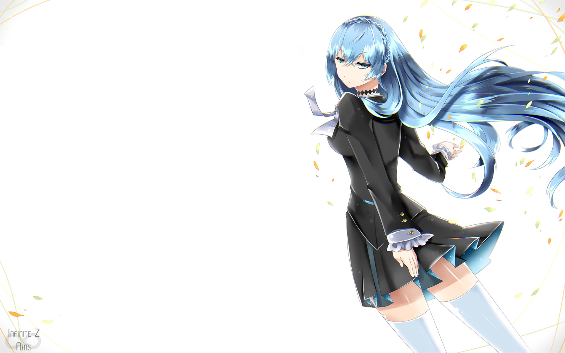 Kiznaiver, thigh-highs, anime girls, Sonozaki Noriko, 1080P, HD Wallpaper