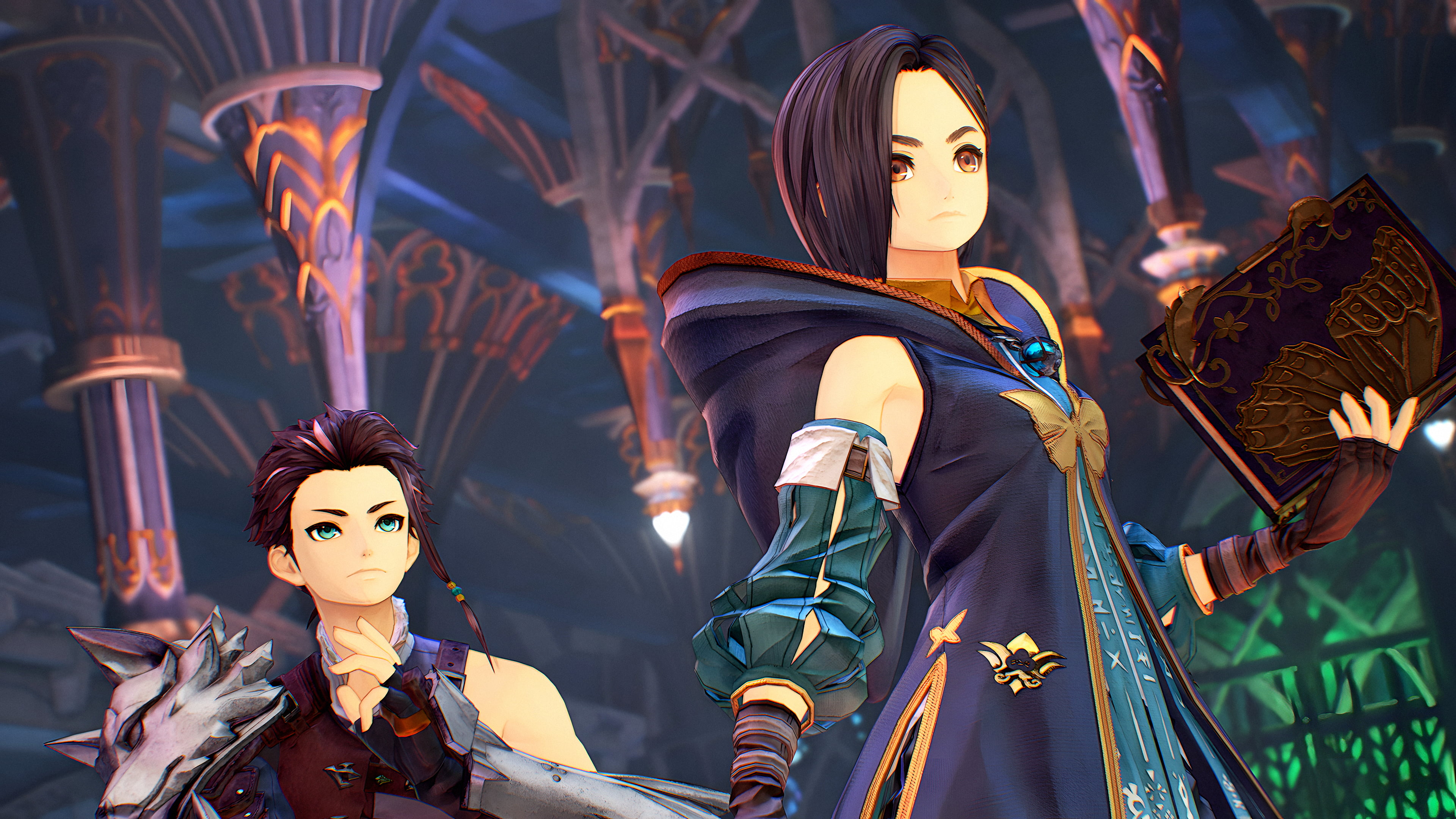 BANDAI NAMCO Entertainment, men, 4K, video game art, video game girls, Rinwell (Tales of Arise), women, Tales of Arise, 4K, video game boys, Law (Tales, HD Wallpaper