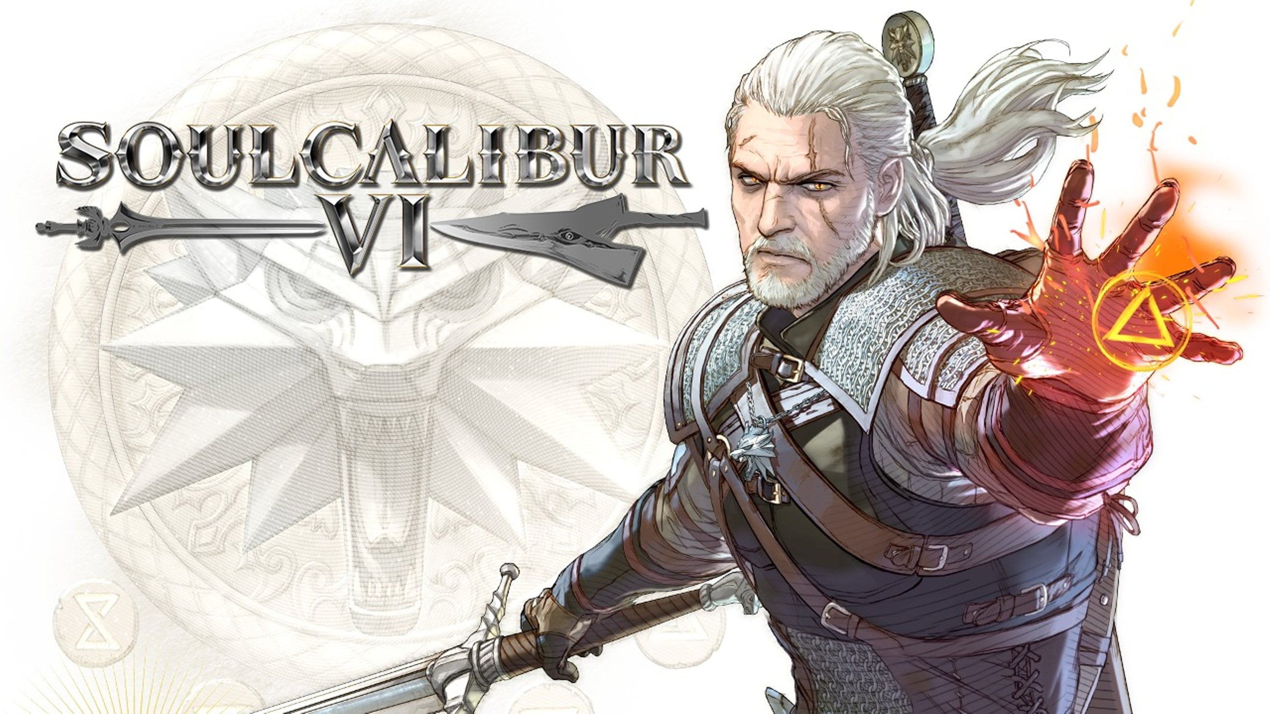 Geralt, SoulCalibur 6, The Witcher, Geralt of Rivia, Bandai Namco Entertainment, SoulCalibur VI, Witcher, Bandai Namco Games, Geralt From Rivia, 2K, HD Wallpaper