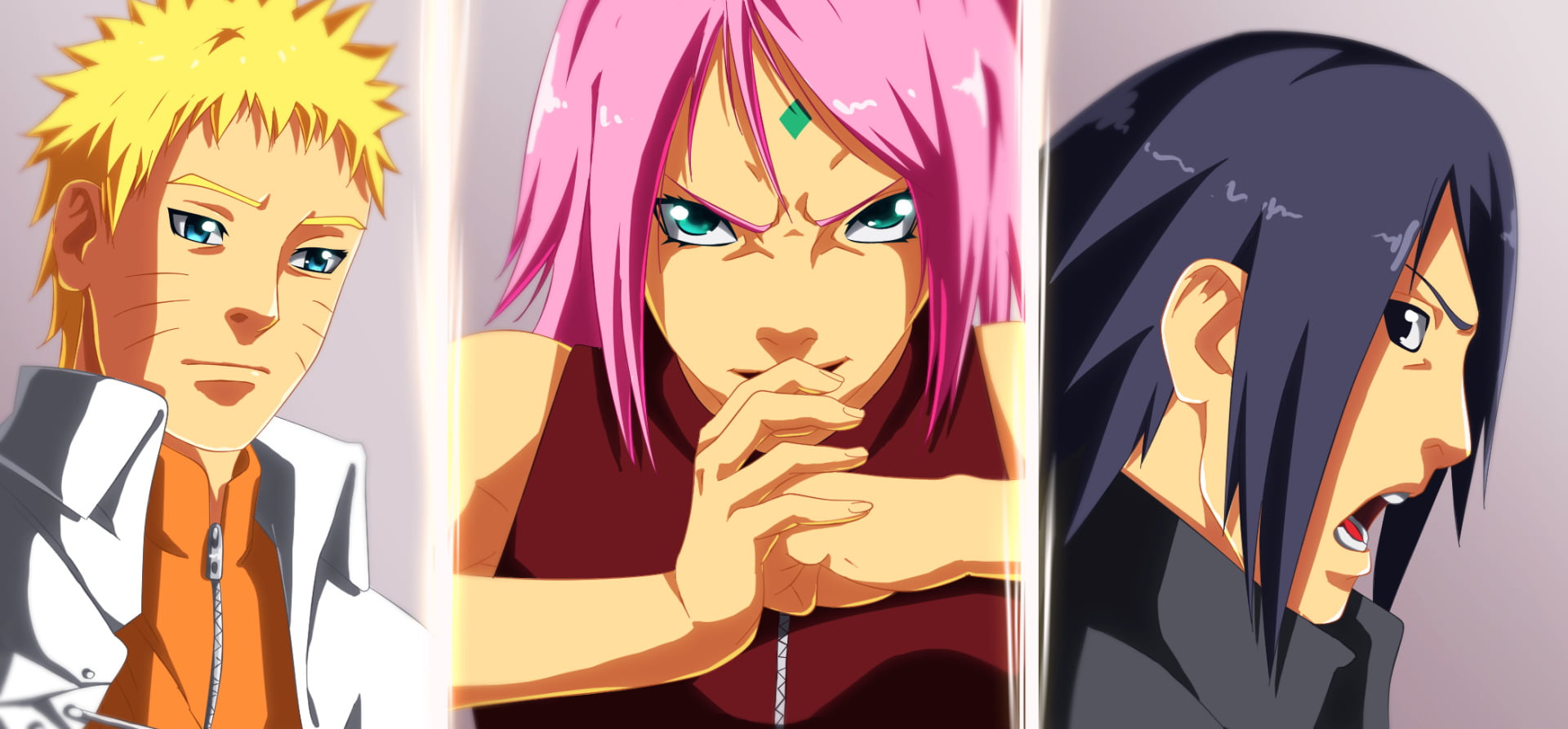 collage, close-up, male likeness, Sasuke Uchiha, craft, choice, still life, art and craft, Naruto Uzumaki, sculpture, indoors, Boruto: Naruto the Movie, HD Wallpaper