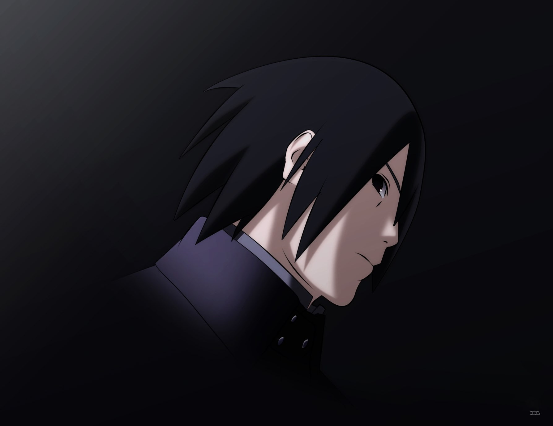 dark, high angle view, black color, boruto naruto the movie, close-up, black background, no people, copy space, still life, 720P, lighting equipment, studio shot, HD Wallpaper
