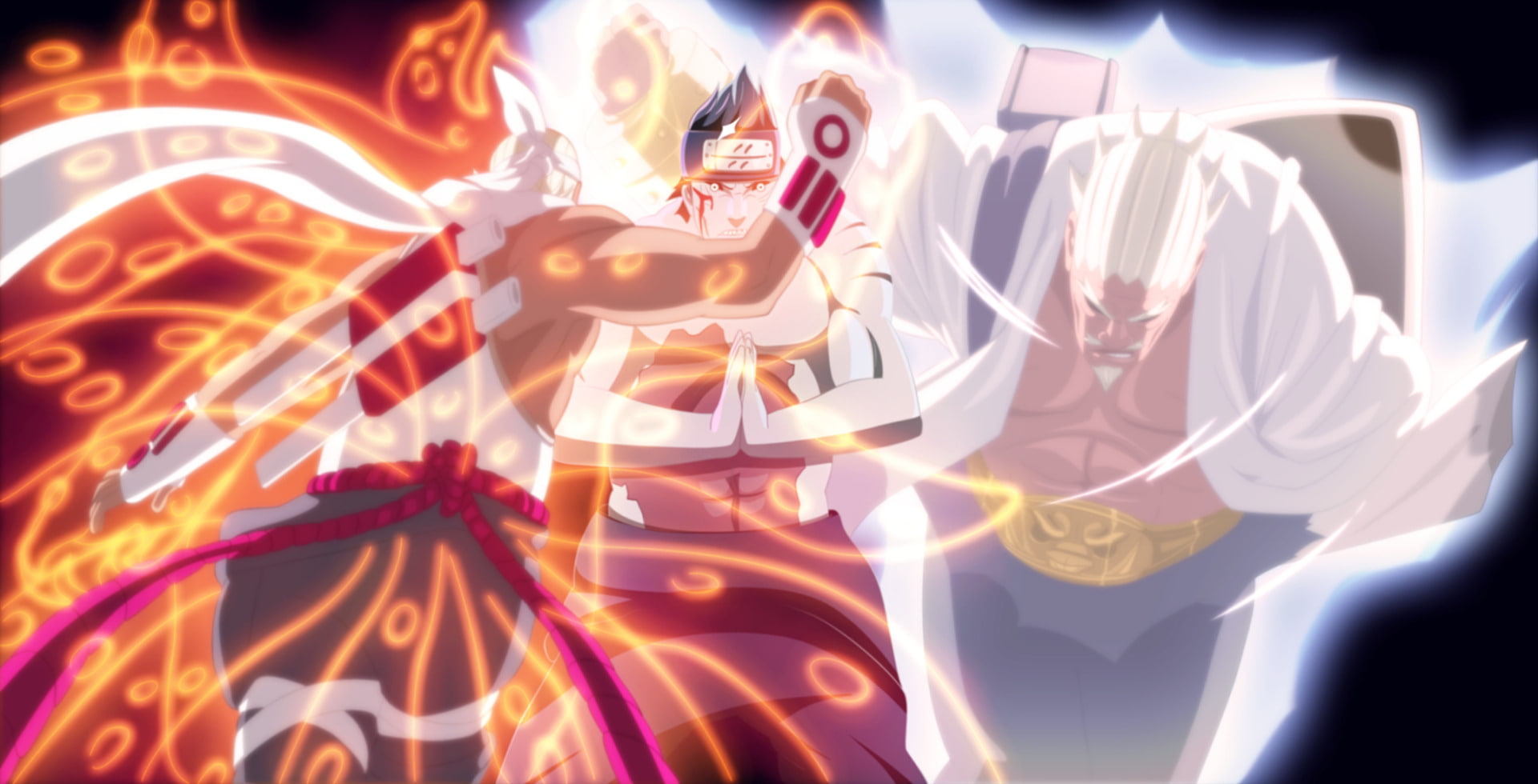 Anime, Raikage (Naruto), 1080P, Naruto, Kisame Hoshigaki, Killer Bee (Naruto), HD Wallpaper