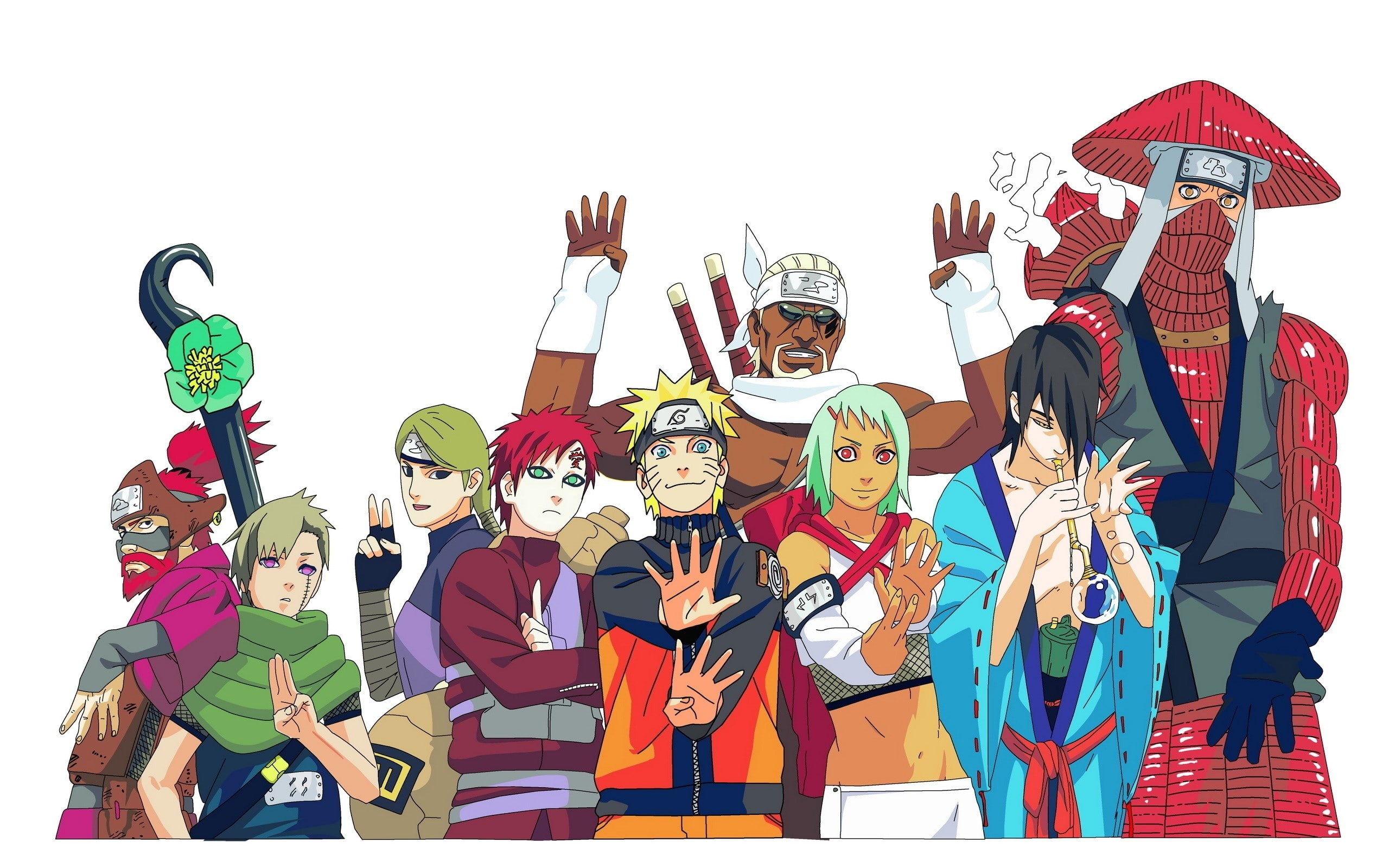crowd, human representation, male likeness, group of people, representation, Gaara, day, Naruto shippuden, art and craft, men, Jinchuriki, adult, leisure activity, HD Wallpaper