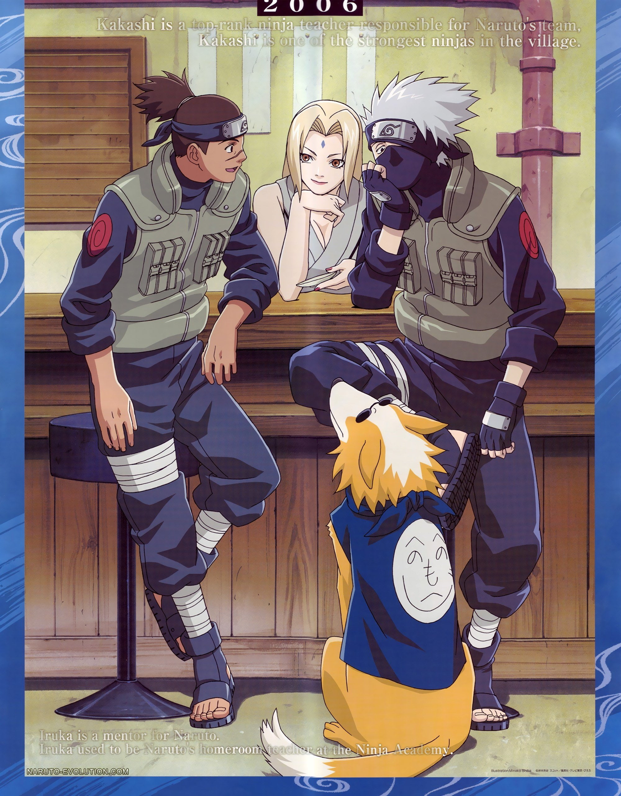 pierrot, kakashi, 2K, naruto, hatake, umino, Phone HD Wallpaper