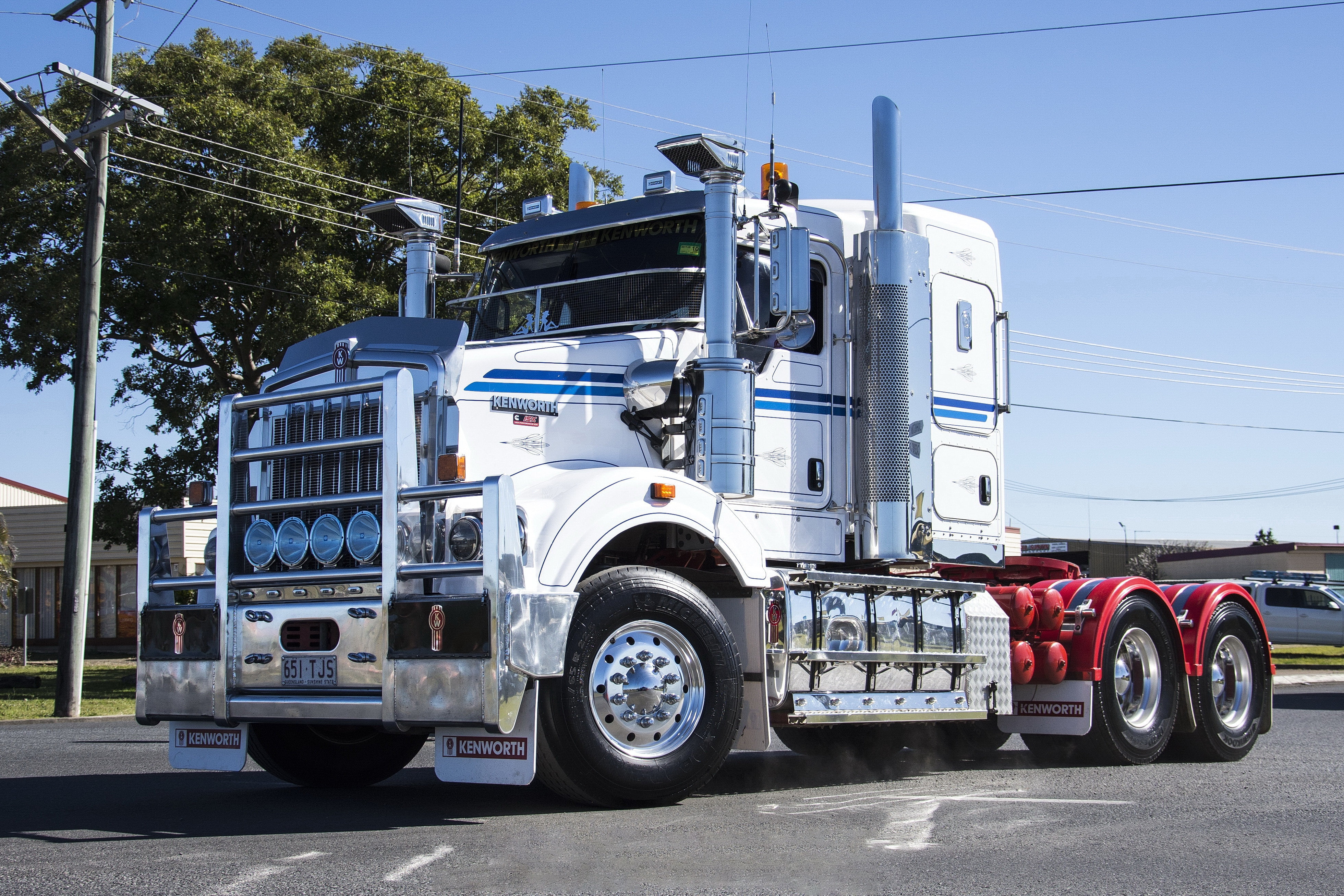 Kenworth, SAR, T409, White, 4K, HD Wallpaper