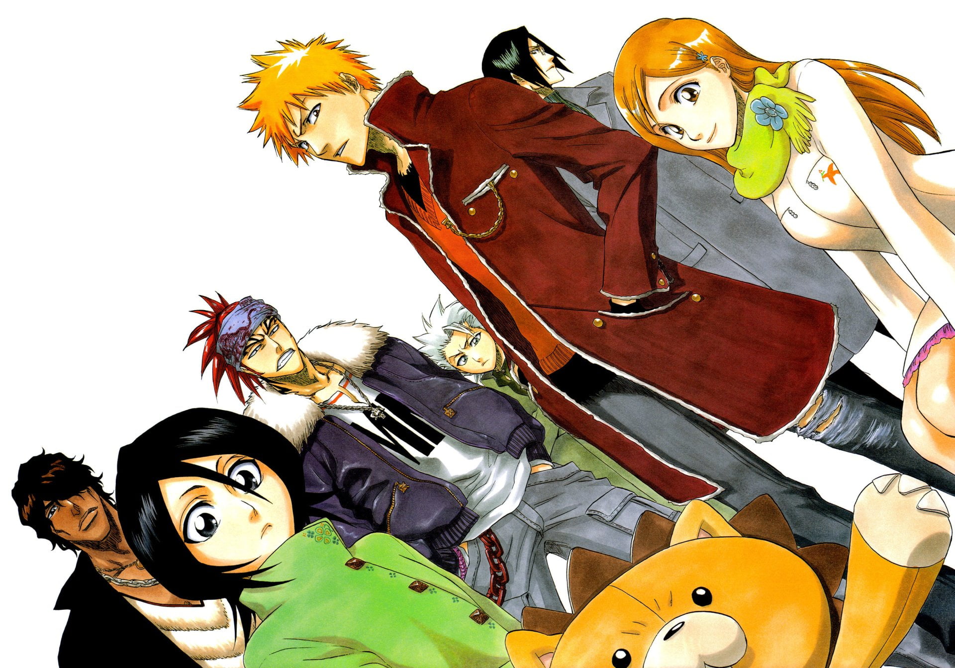 human representation, 1080P, Bleach, Sado Yasutora, Tōshirō Hitsugaya, no people, variation, multi colored, choice, Smile, amusement park, representation, HD Wallpaper