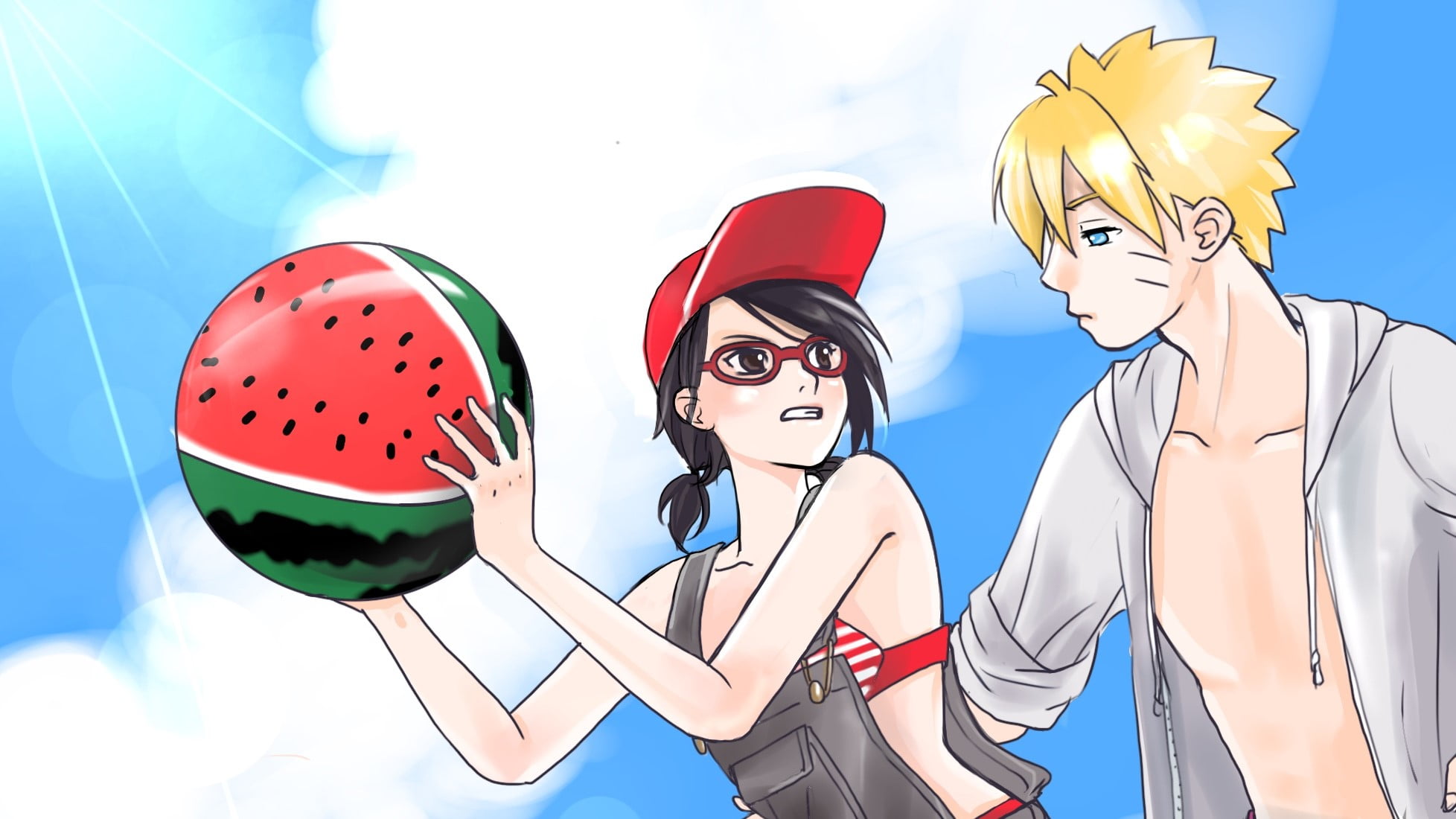 Naruto, Boruto Uzumaki, 1080P, Boruto, Sarada Uchiha, HD Wallpaper
