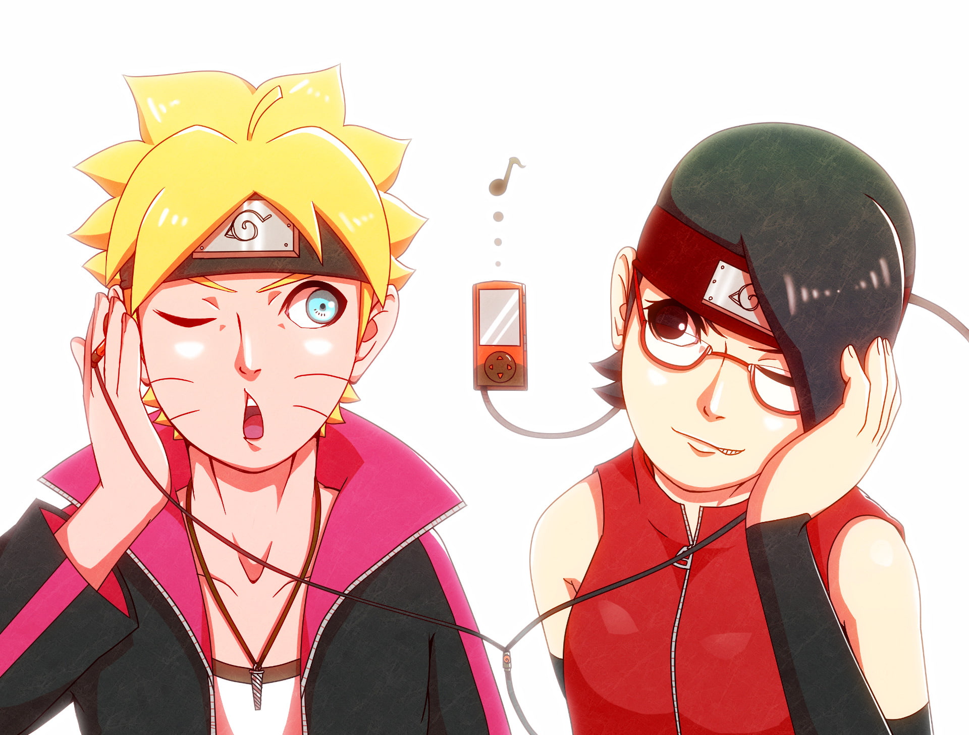 1080P, Boruto Uzumaki, Sarada Uchiha, Anime, Boruto, HD Wallpaper