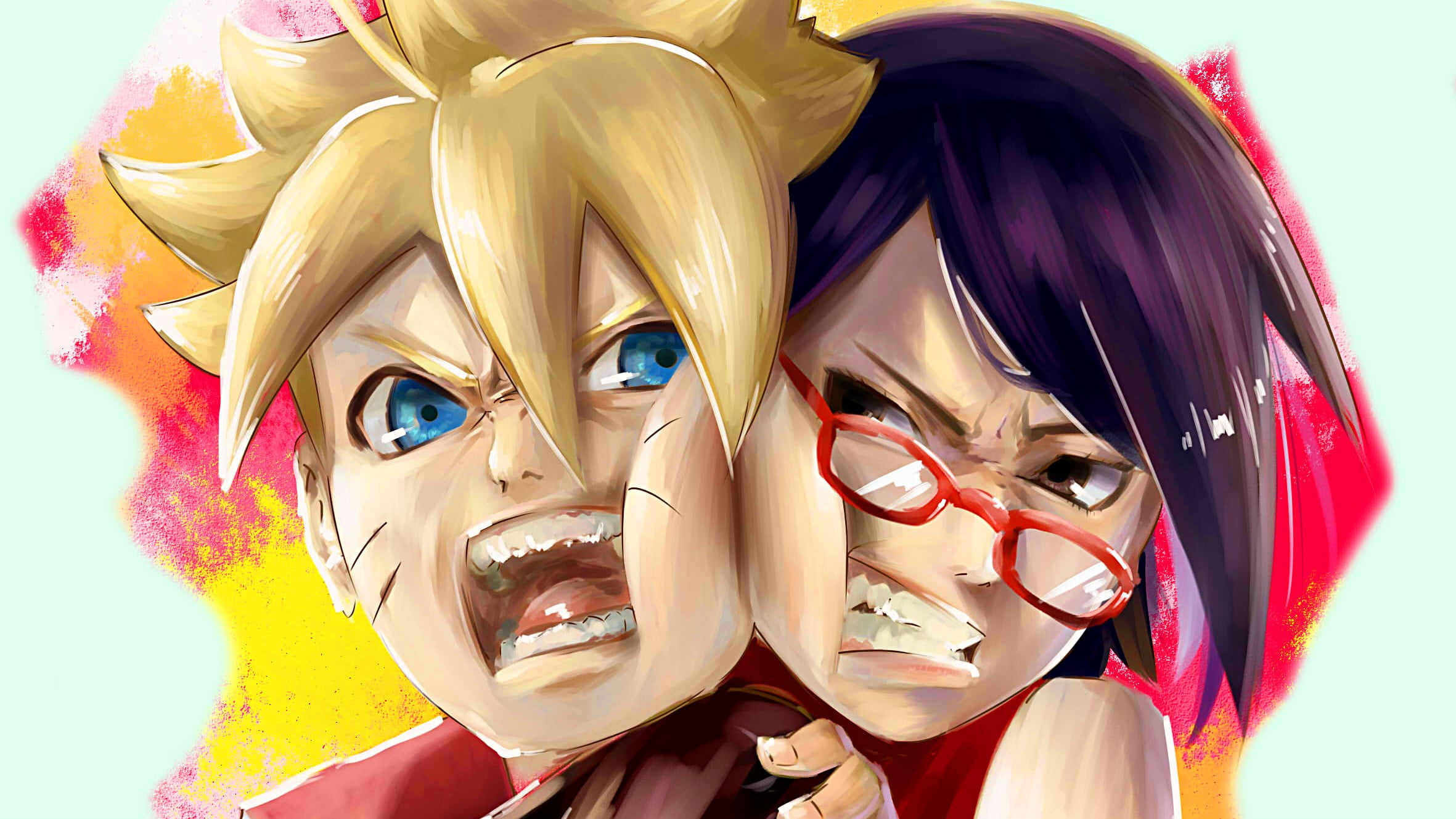 Naruto, Boruto Uzumaki, Sarada Uchiha, 1080P, Boruto, HD Wallpaper