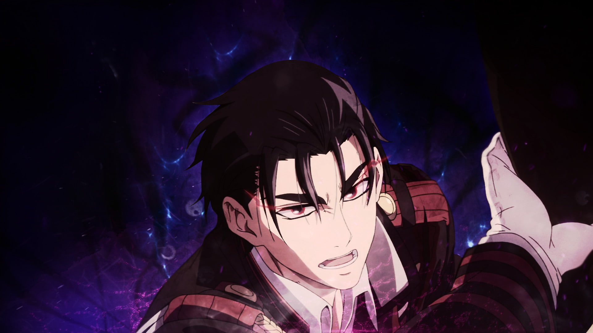 Guren Ichinose, Red Eyes, Uniform, Glove, Seraph of the End, 1080P, Anime, Short Hair, Black Hair, Close-Up, Man, HD Wallpaper