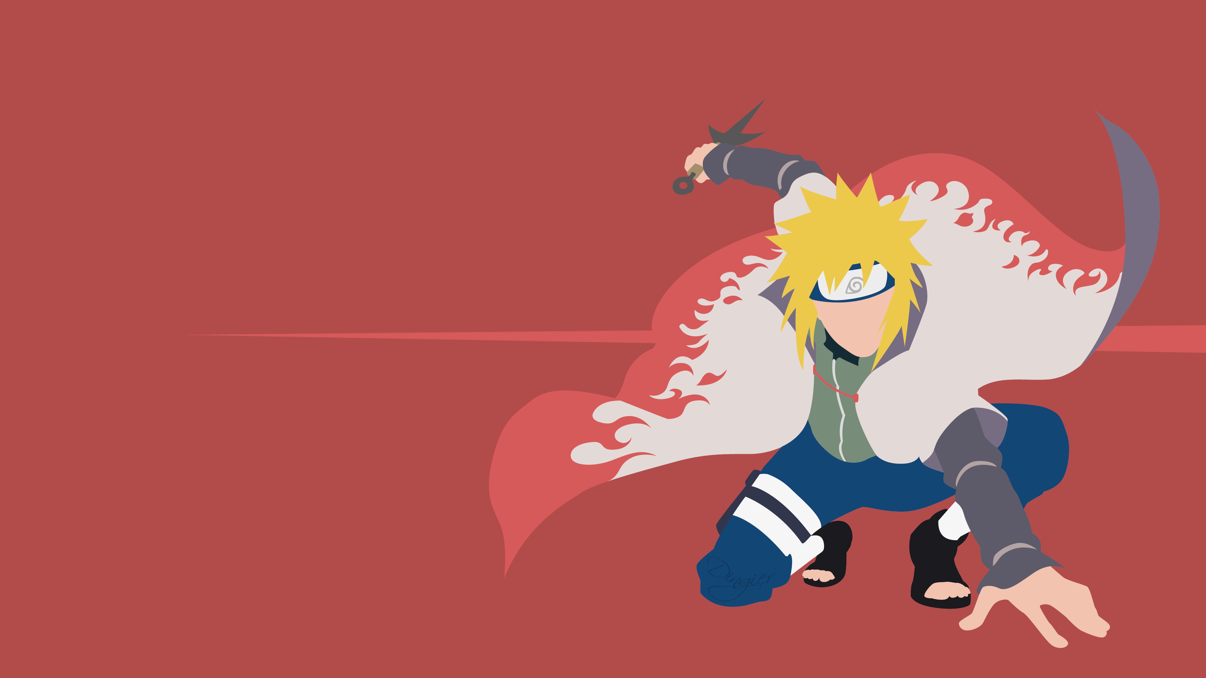 Naruto, Minato Namikaze, 4K, HD Wallpaper