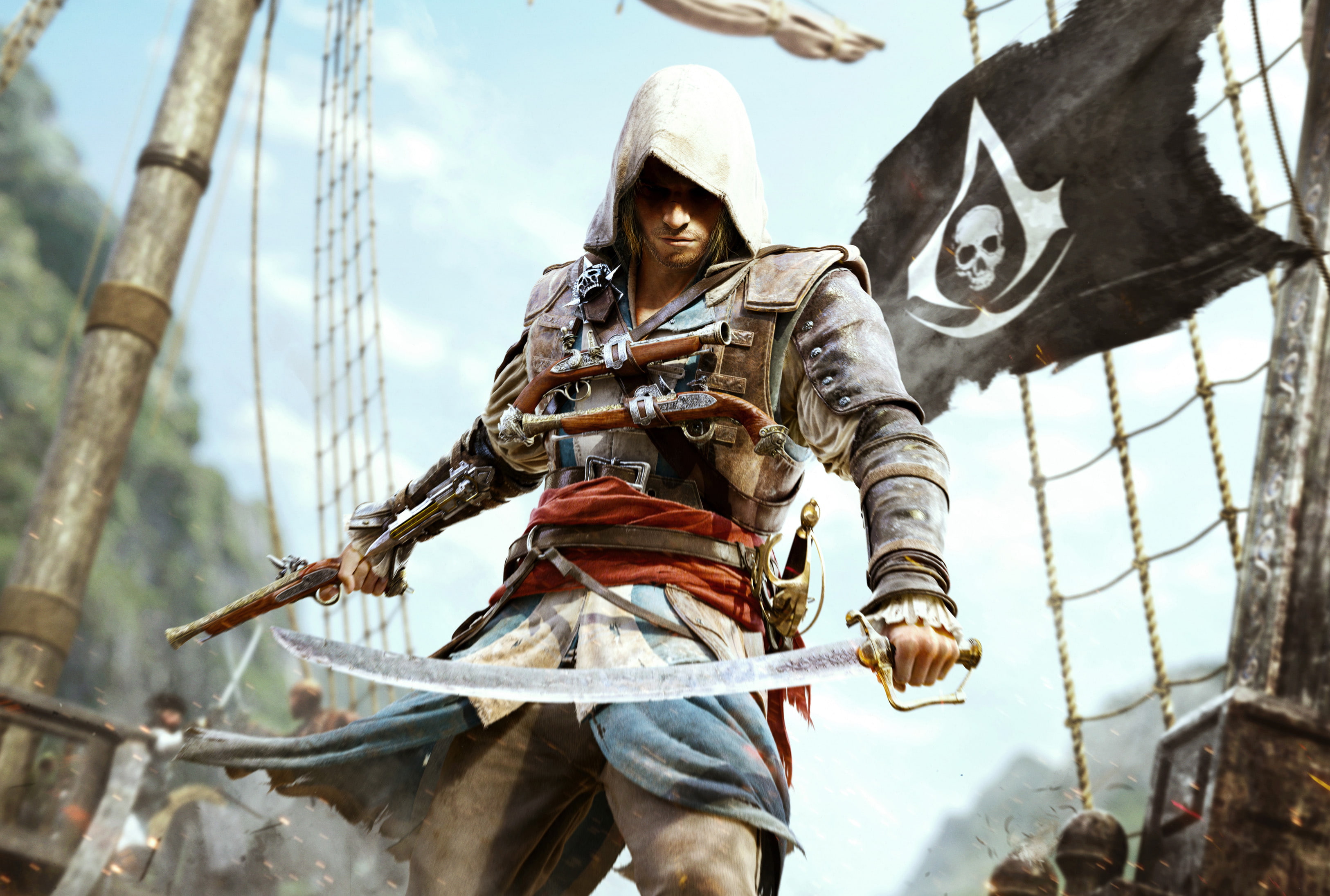 men, warrior, fantasy, assassins, warriors, sabre, creed, games, 2K, HD Wallpaper