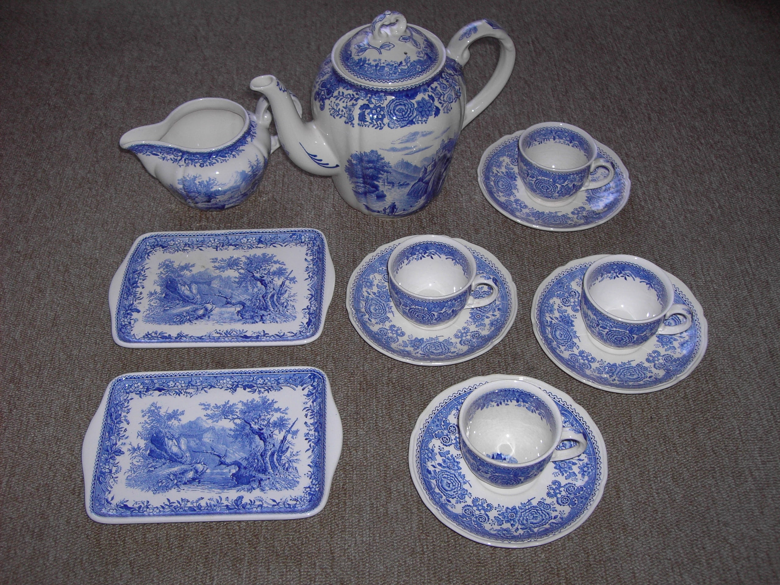 indoors, no people, blue, hot drink, local, mug, t, still life, drink, food and drink, ceramic, tea cup, cup, coffee, teapot, folklore, high angle view, HD Wallpaper