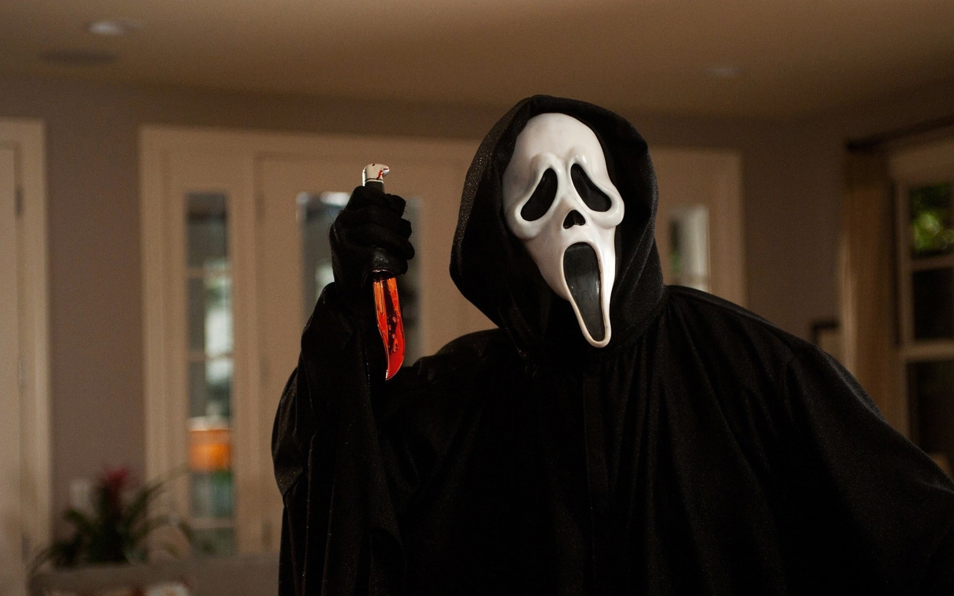 murder, blood, mask, scream, knife, kill, 1080P, character, HD Wallpaper