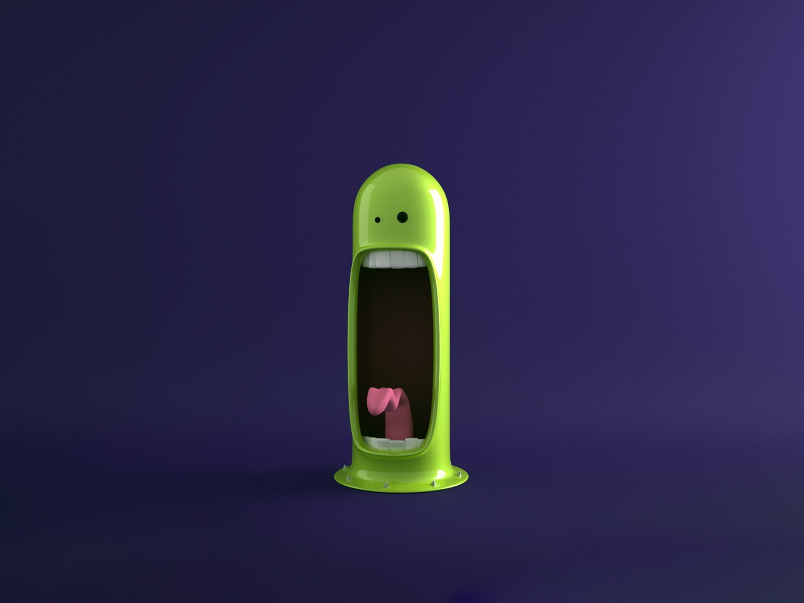 multi colored, colored background, simplicity, fun, creativity, small, indoors, black background, 720P, plastic, single object, still life, Screaming, HD Wallpaper