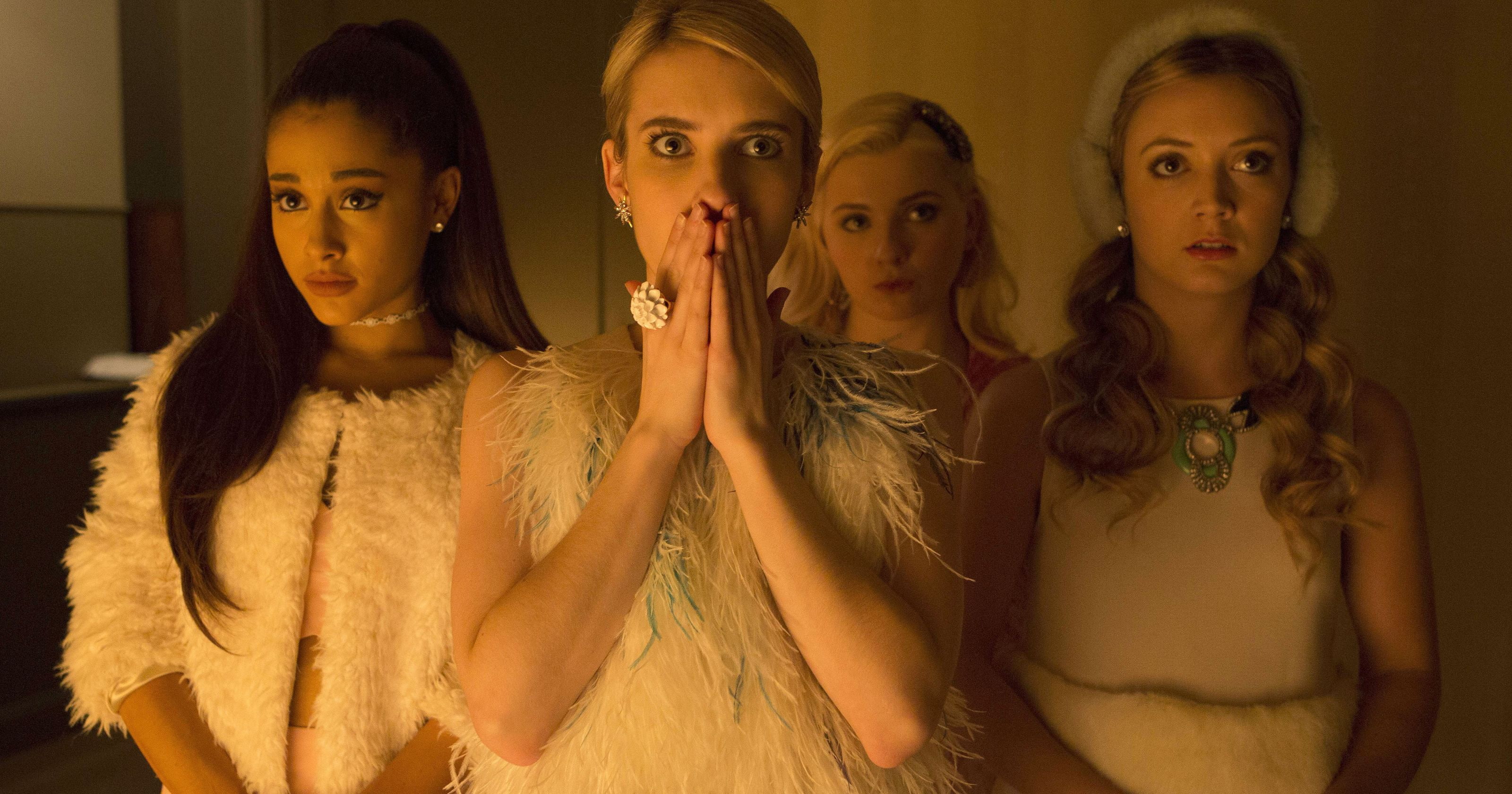 Scream Queens, Emma Roberts, 2K, Ariana Grande, HD Wallpaper