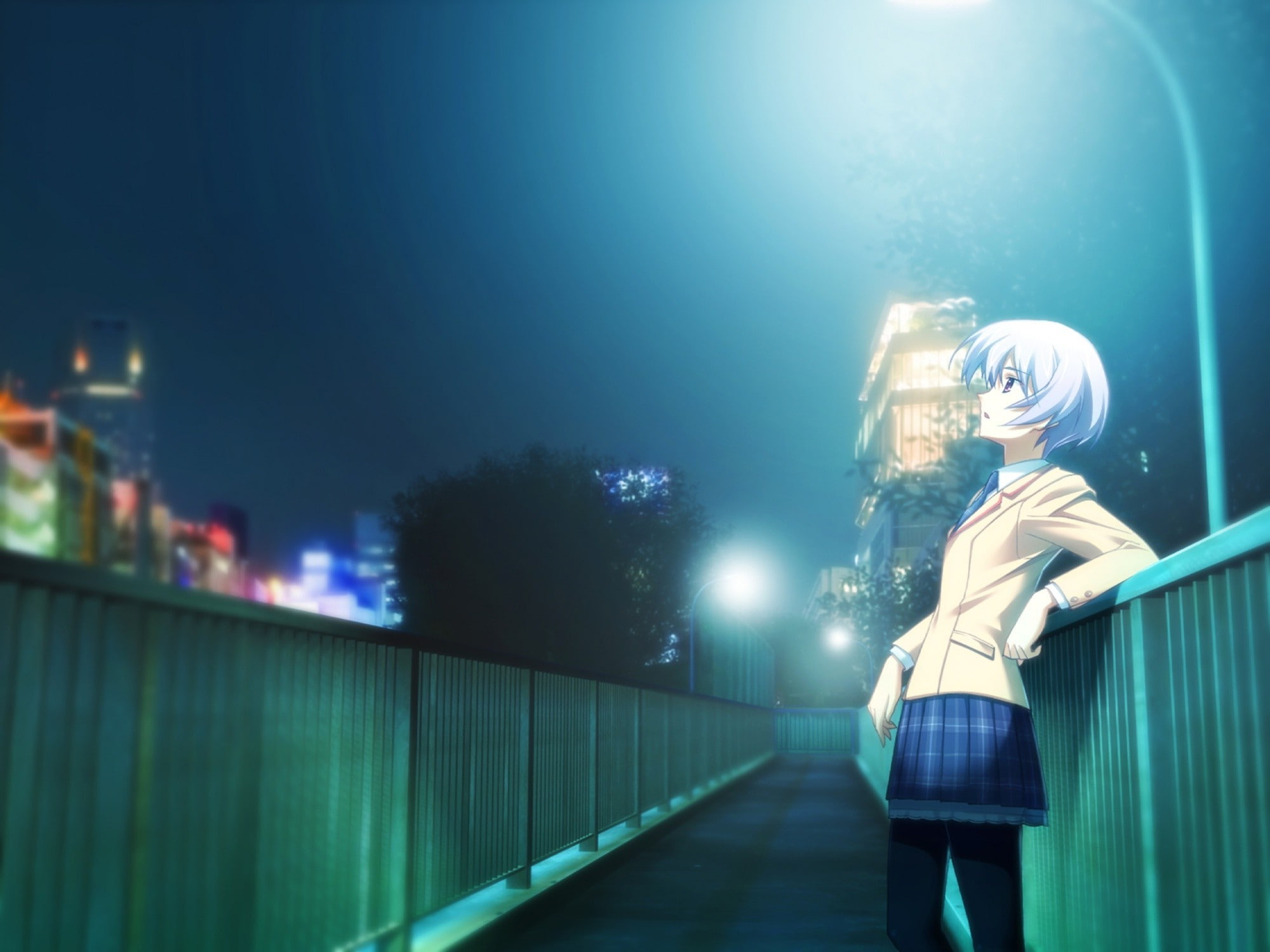 anime, School Uniform, Kishimoto Ayase, Chaos;Head, 1080P, HD Wallpaper