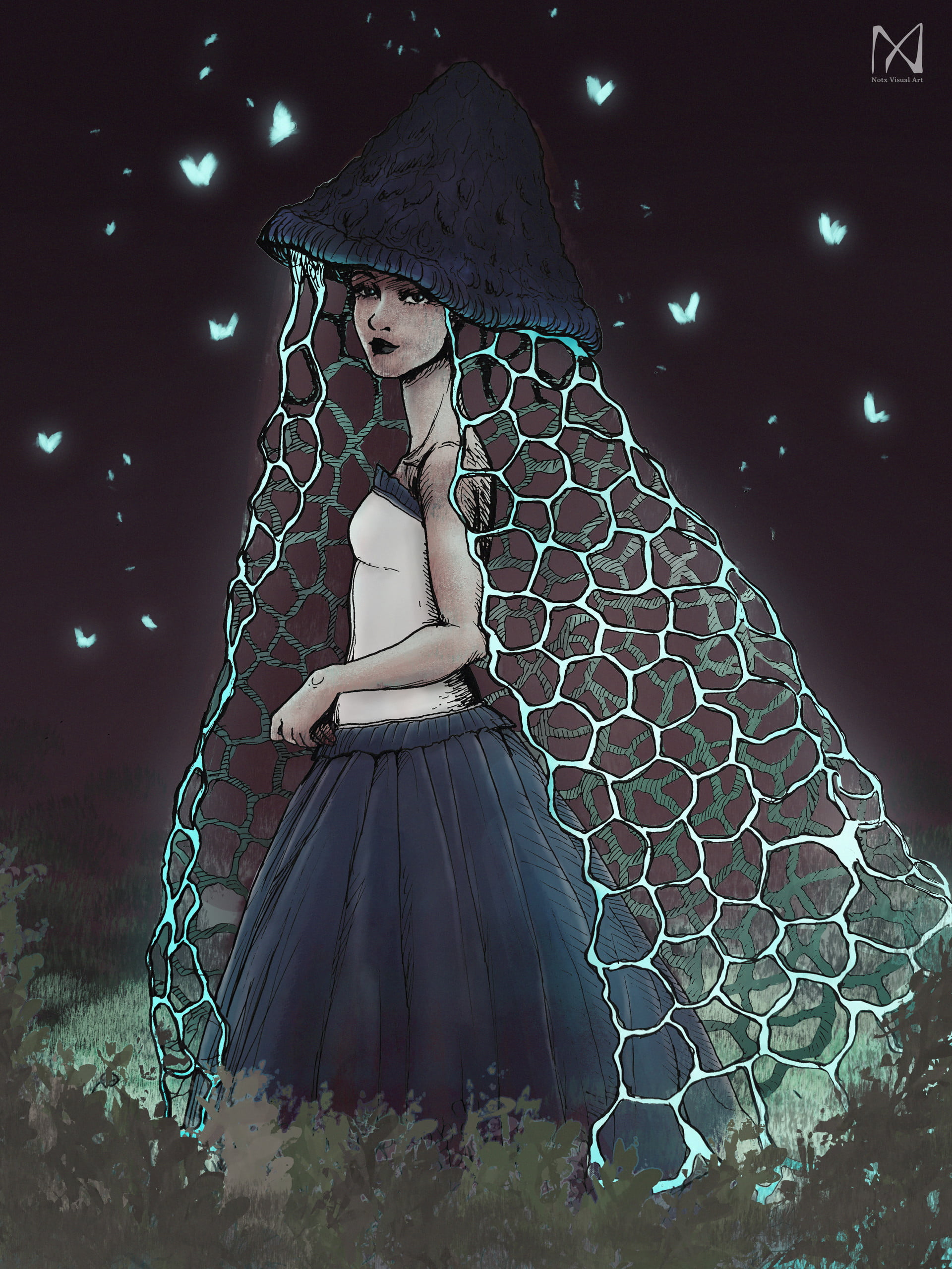 2K, fireflies, women, outdoors, hair, adult, one person, fashion, beauty, beautiful woman, sitting, full length, young women, hairstyle, hat, young adult, Phone HD Wallpaper