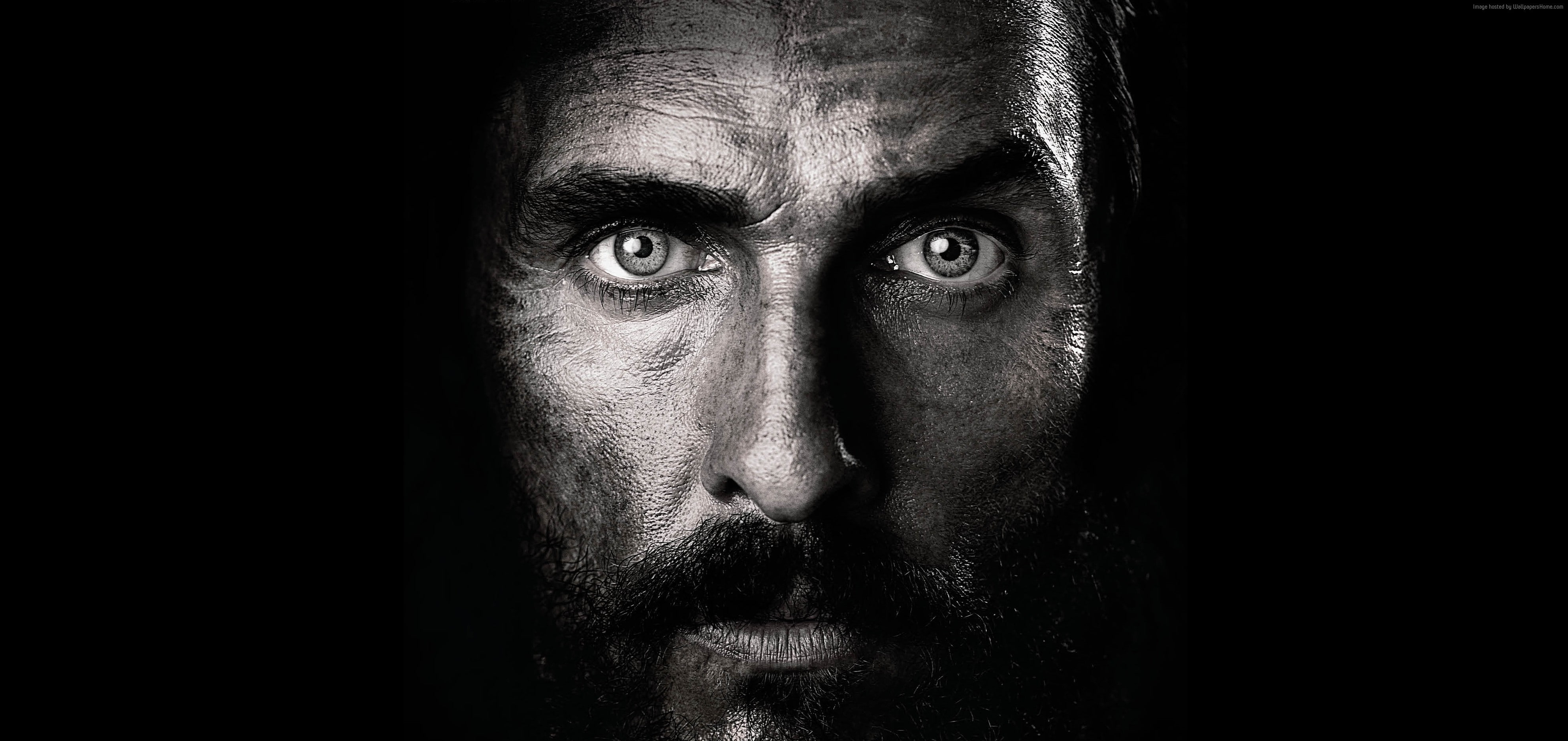 human face, one person, mature men, human body part, mature adult, close-up, fear, Matthew McConaughey, body part, serious, men, Best movies, indoors, The  State of Jones, HD Wallpaper