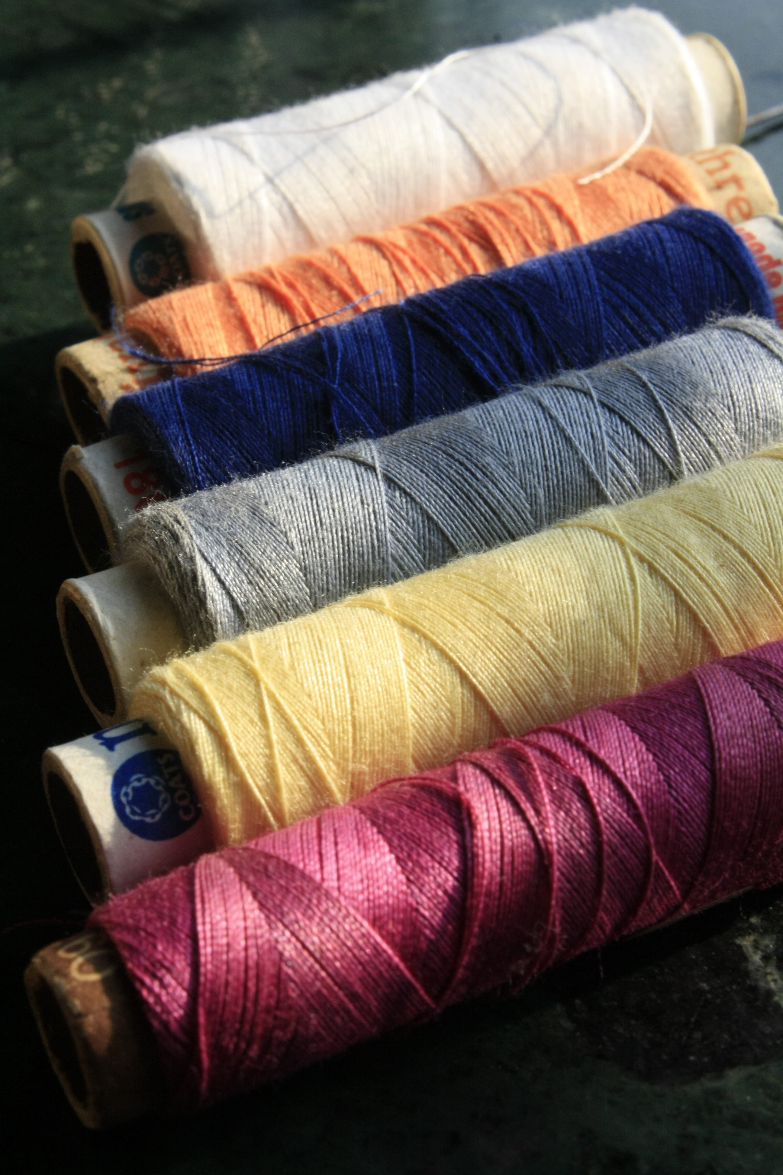 thread, group of objects, softness, multi colored, textile industry, textile, 4K, industry, spool, variation, bobbin, threads, sewing, close-up, material, Phone HD Wallpaper