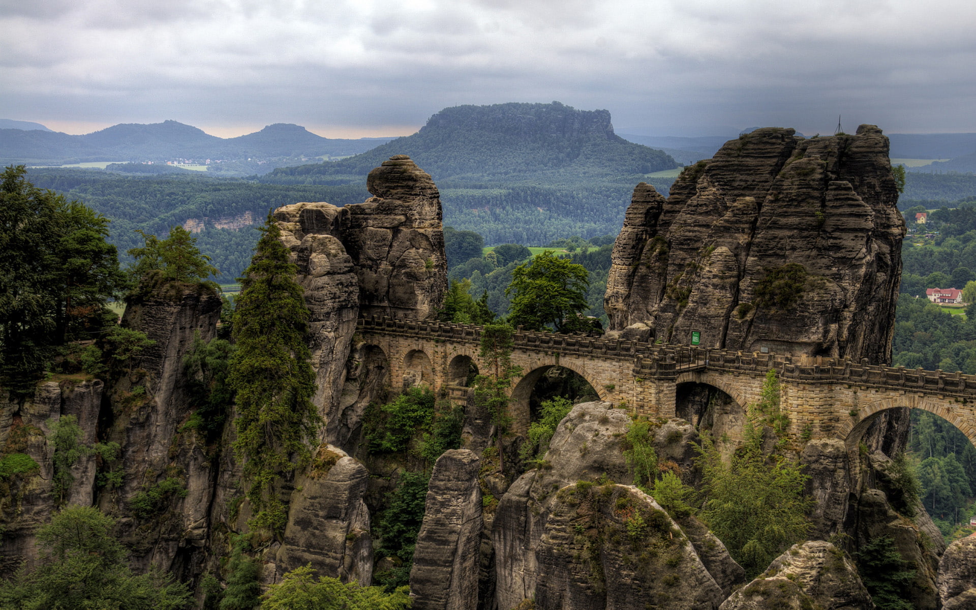 1080P, travel and world, bridge, bastei, HD Wallpaper