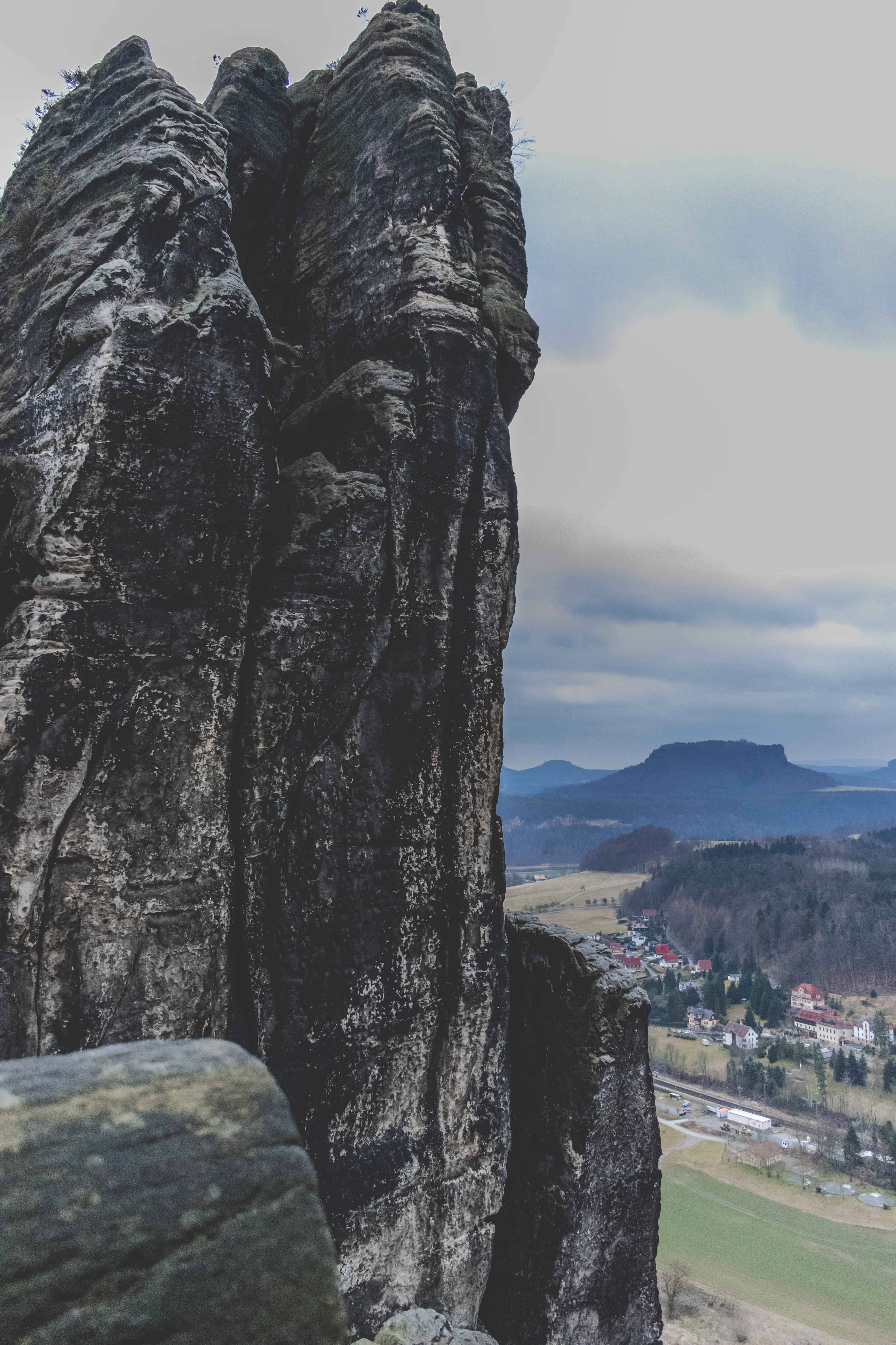 architecture, sculpture, no people, built structure, saxony, rock - object, stone, nature, bastei, lohmen, travel, mountain range, dresden, solid, Phone HD Wallpaper