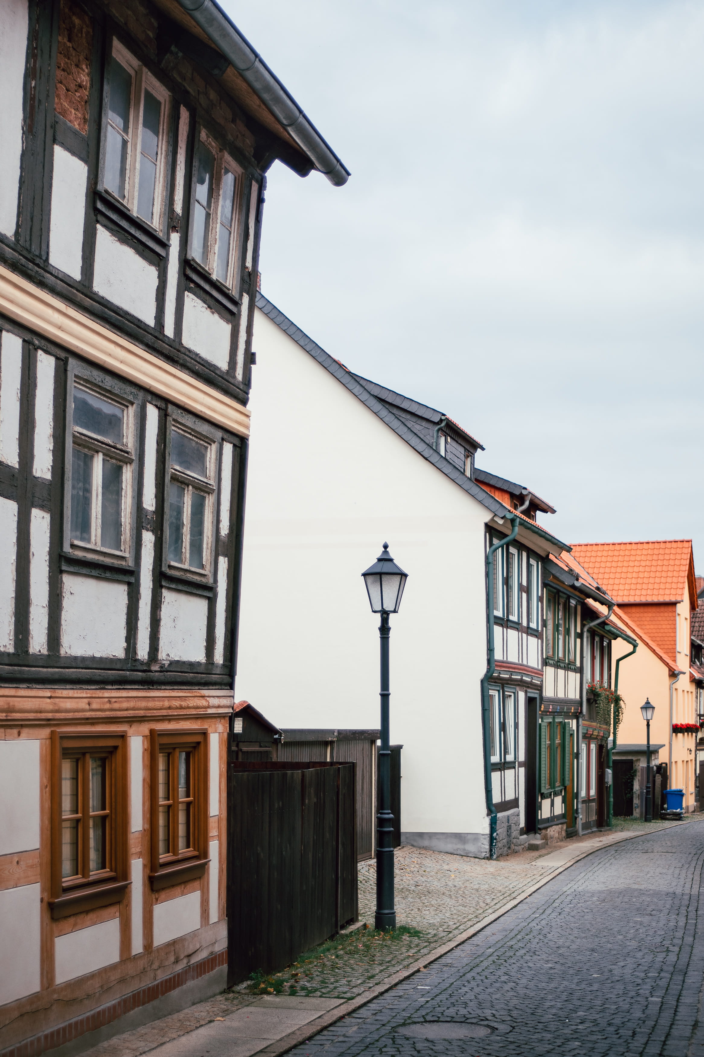medieval, forest, street light, european, anhalt, attraction, empty, destinations, cloud - sky, germany, saxony, traditional, culture, built structure, Phone HD Wallpaper