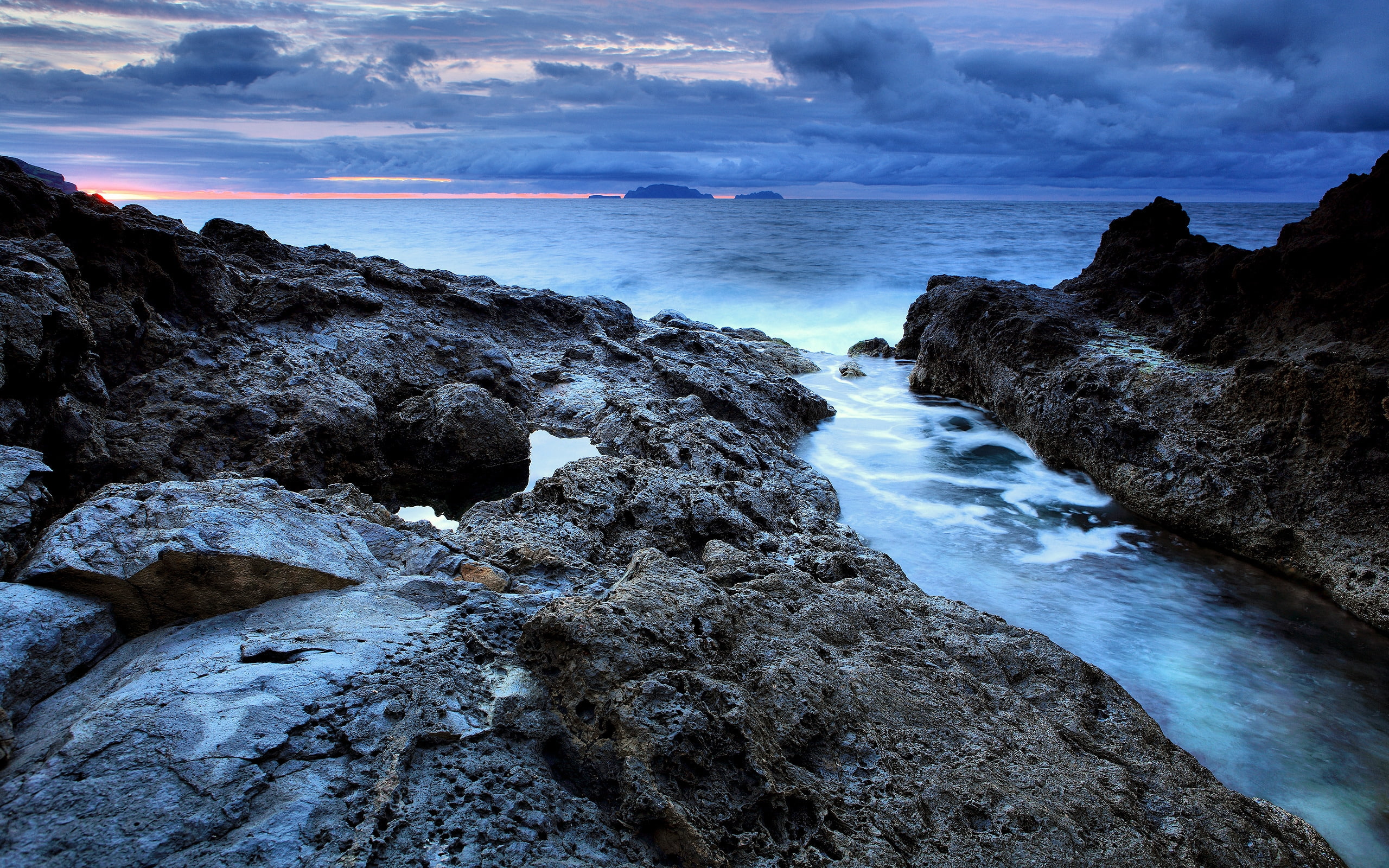nature, rocks, desertas, sea, seeing, madeira, water, 2K, islands, waves, ocean, HD Wallpaper