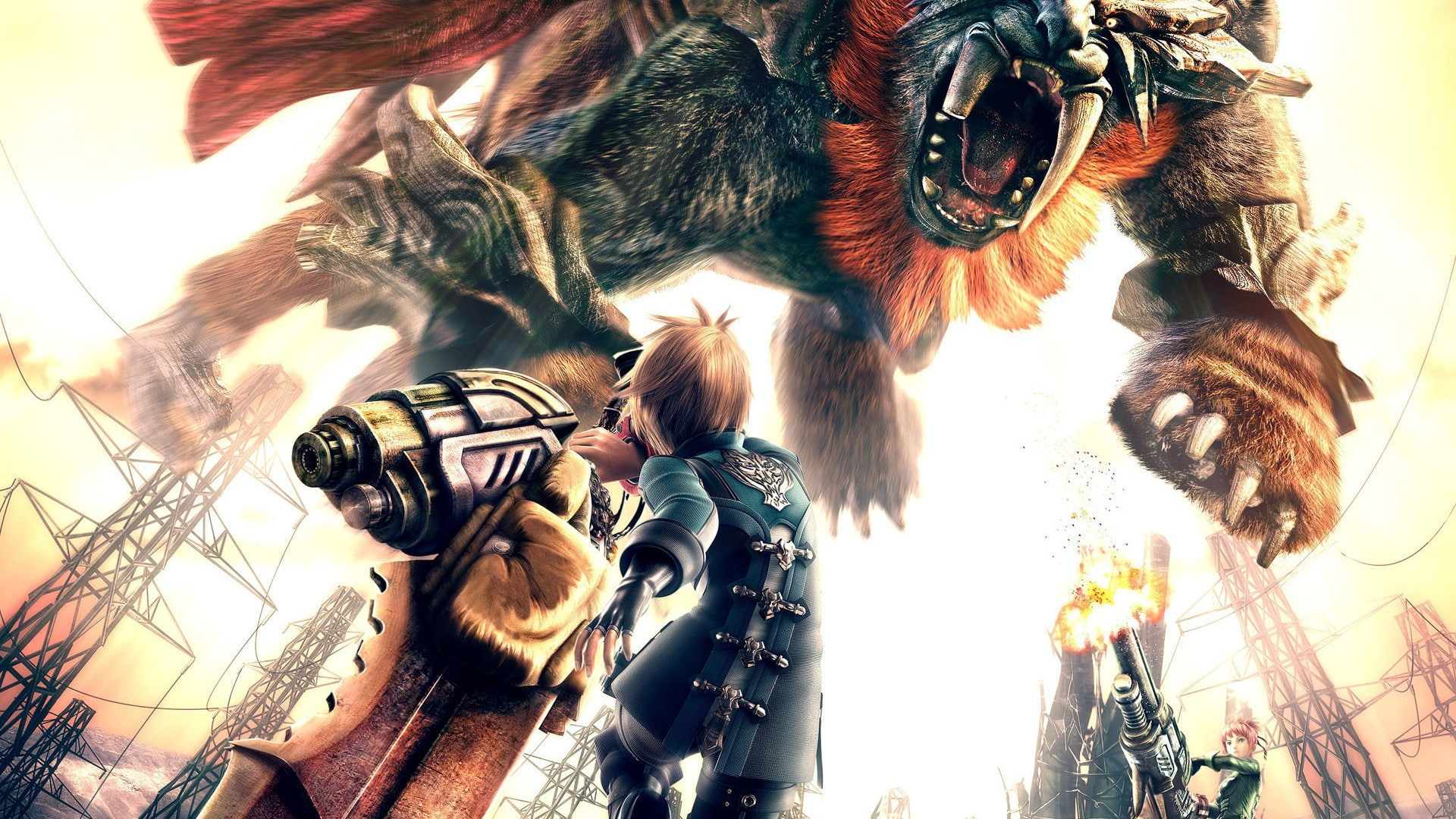 no people, representation, low angle view, animal, jrpg, domestic animals, architecture, monster, mammal, animal themes, Games, 1080P, animal representation, HD Wallpaper