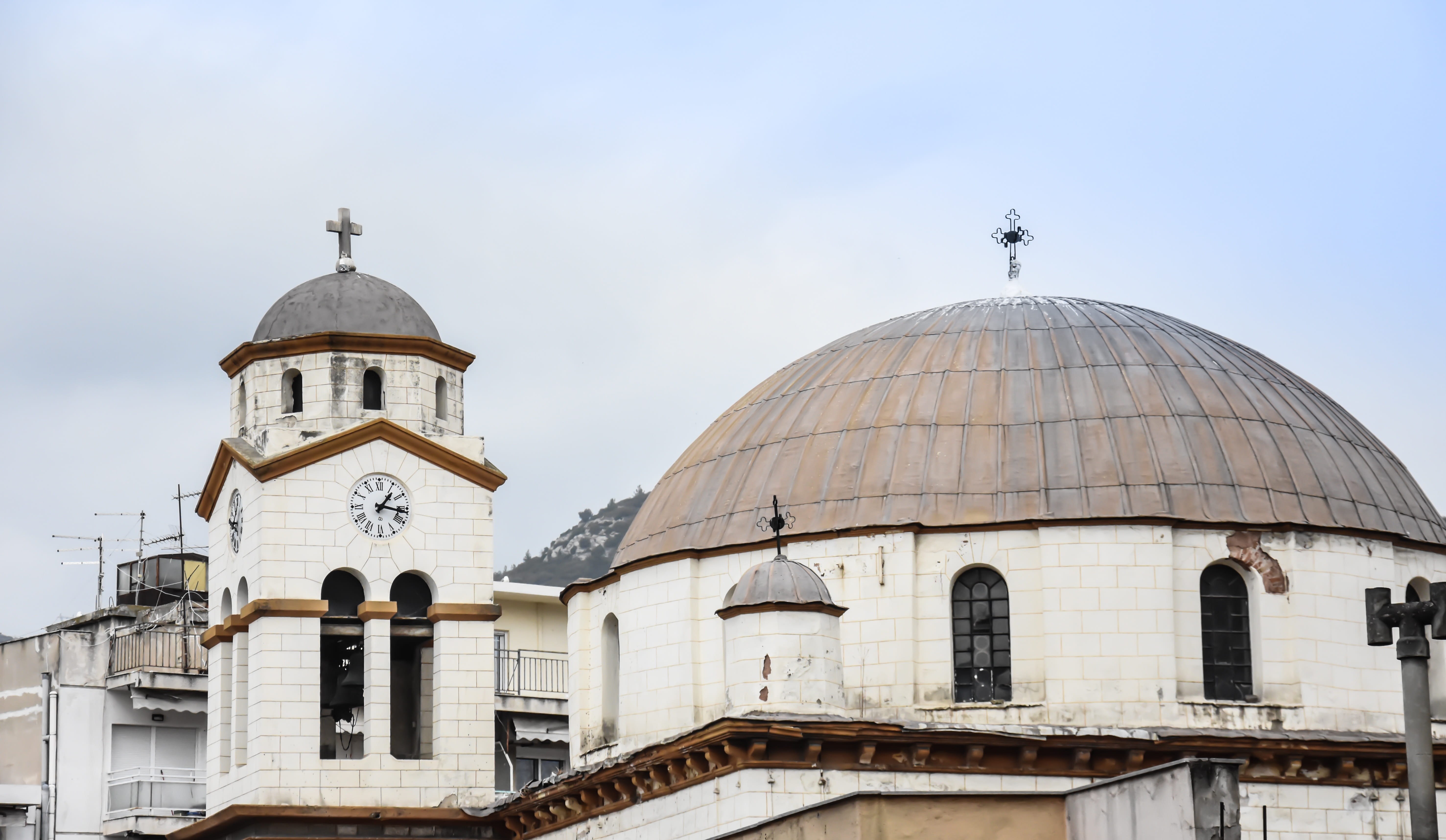 spirituality, mythology, orthodox, outdoor, travel, city, kavala, ancient, place of worship, built structure, dome, resort, day, architecture, nature, Thassos, HD Wallpaper