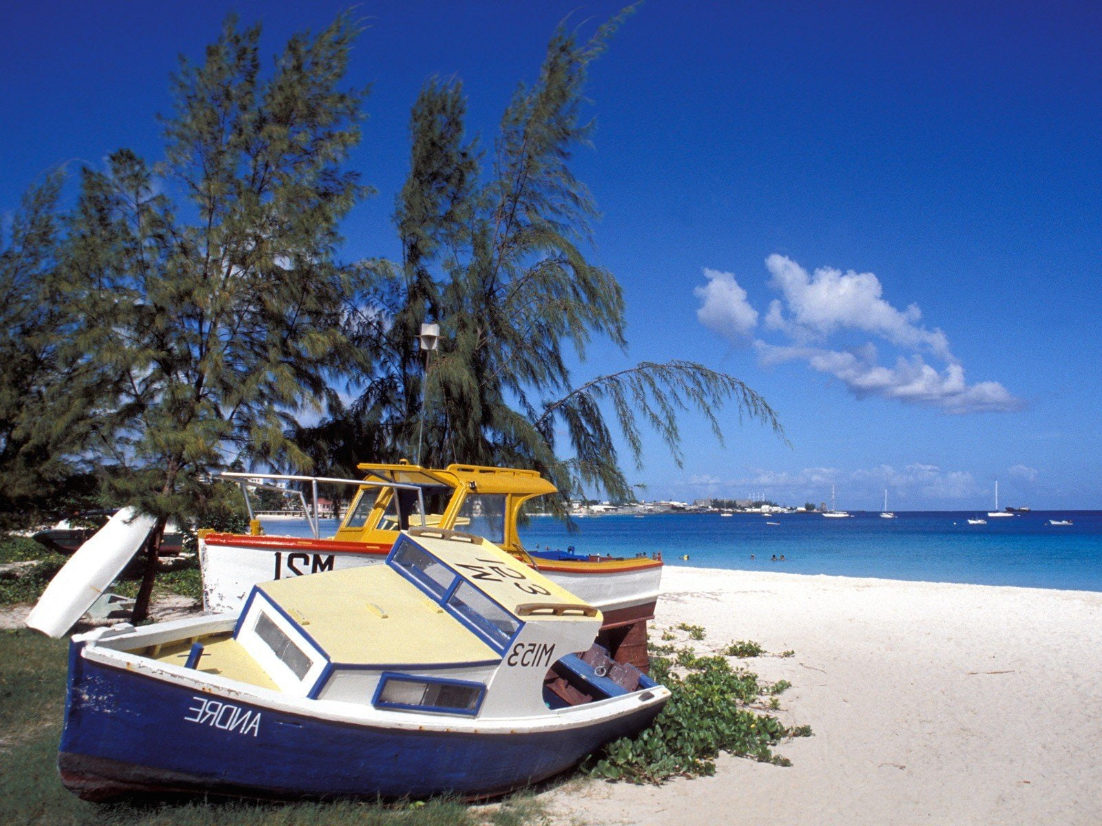fishing, barbados, 720P, boats, nature, landscapes, HD Wallpaper