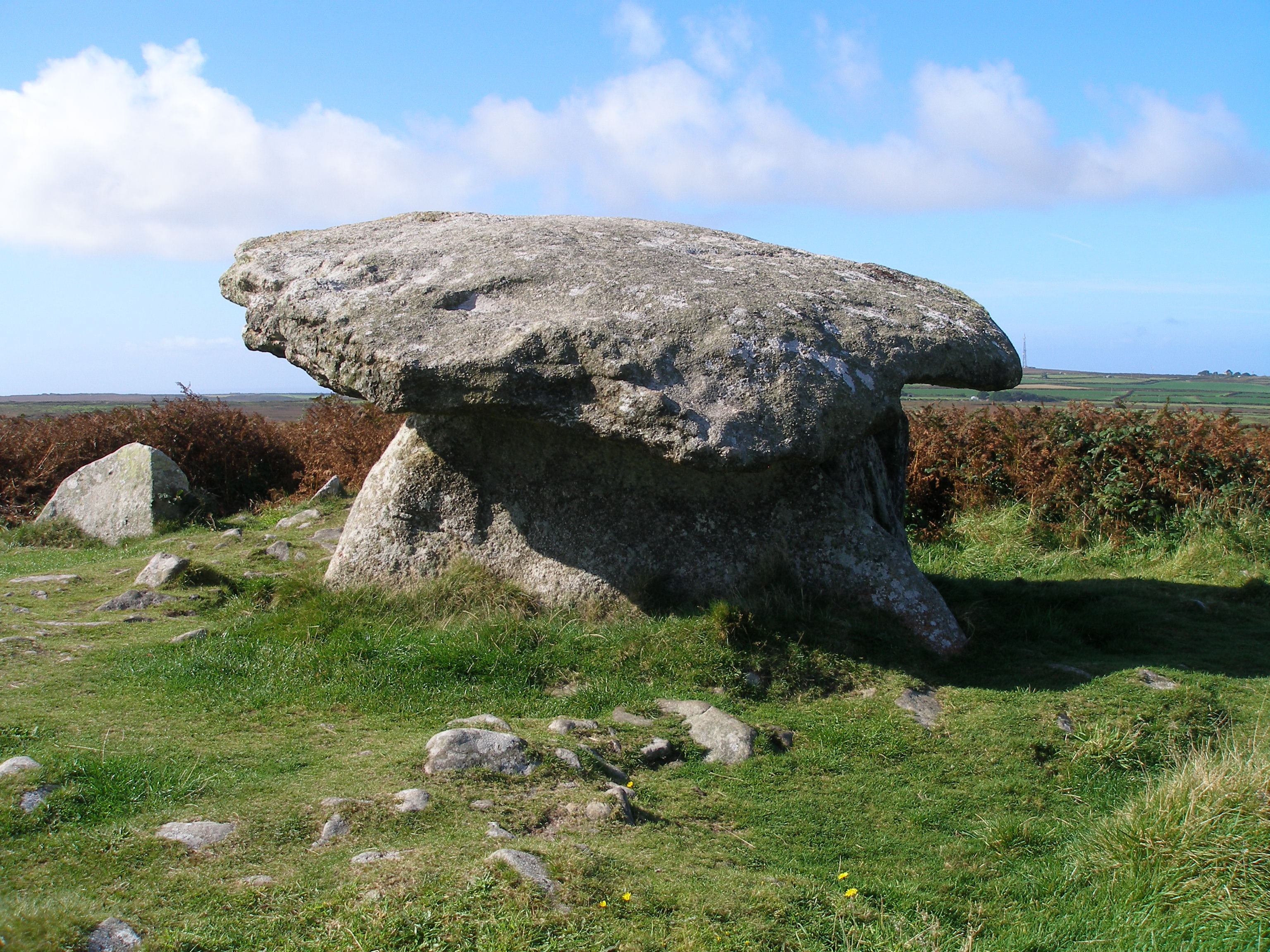 growth, rock - Object, outdoors, grass, 2K, tranquility, scenics - nature, stone Age, land, history, rock, sky, non-urban scene, day, plant, cloud - sky, HD Wallpaper