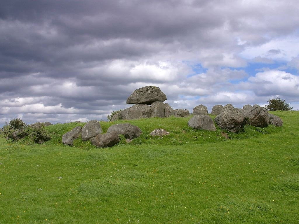 green color, dolmen, historically, green, outdoors, sky, grass, meadow, environment, rock, old, field, day, no people, landscape, rock - object, land, cloud - sky, HD Wallpaper