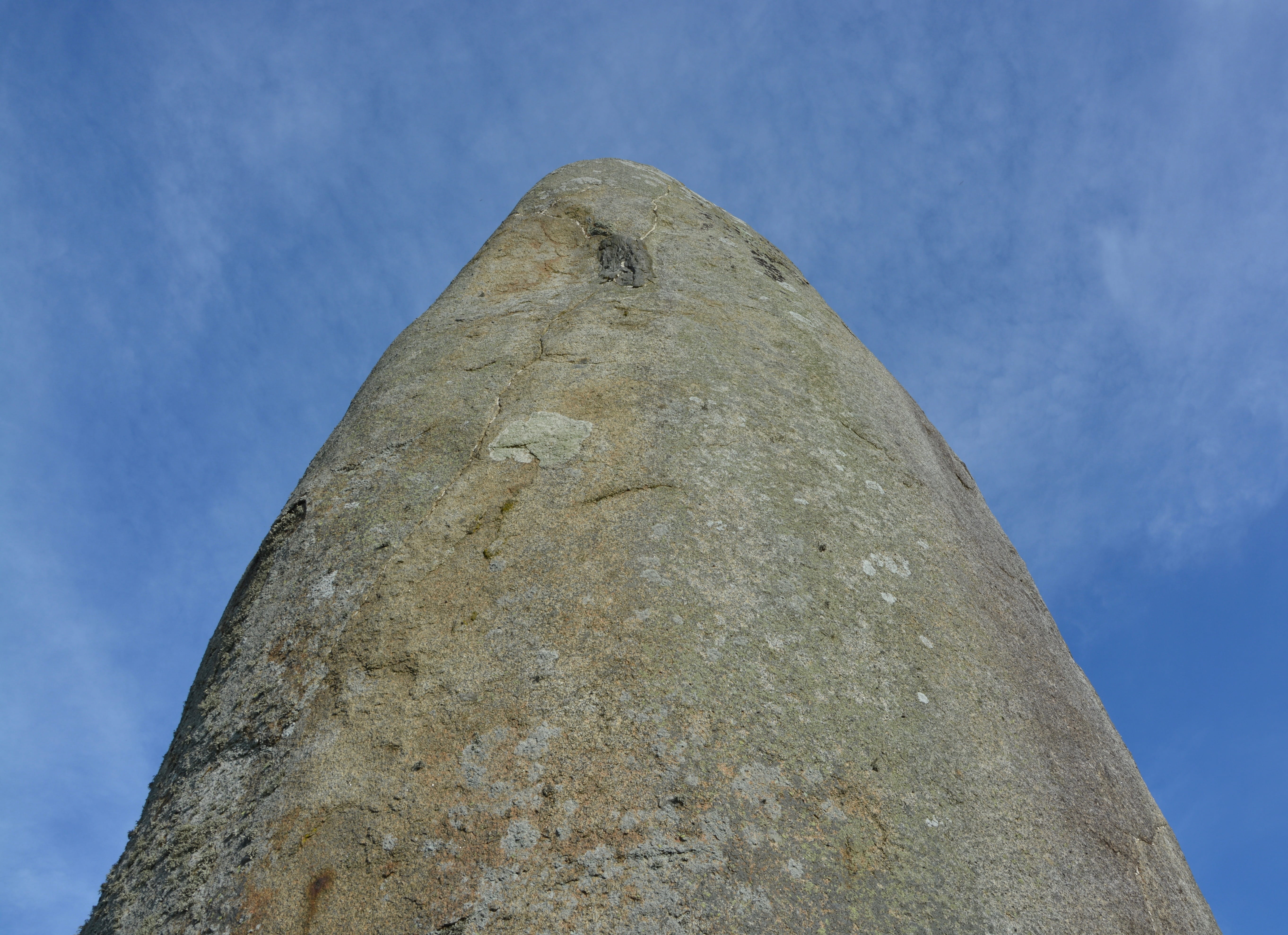 ruined, no people, menhir of champ dolent blue sky, low angle view, pebbles giant, memorial, nature, the past, sky, travel destinations, ancient, craft, HD Wallpaper