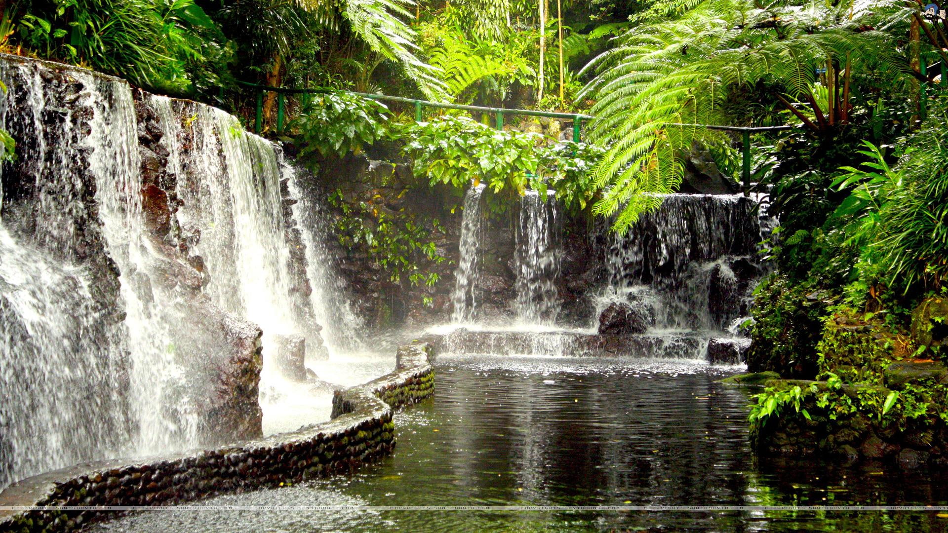 waterfall, water, nature, magnet, 3d and abstract, 1080P, got, green, blue, attract, HD Wallpaper