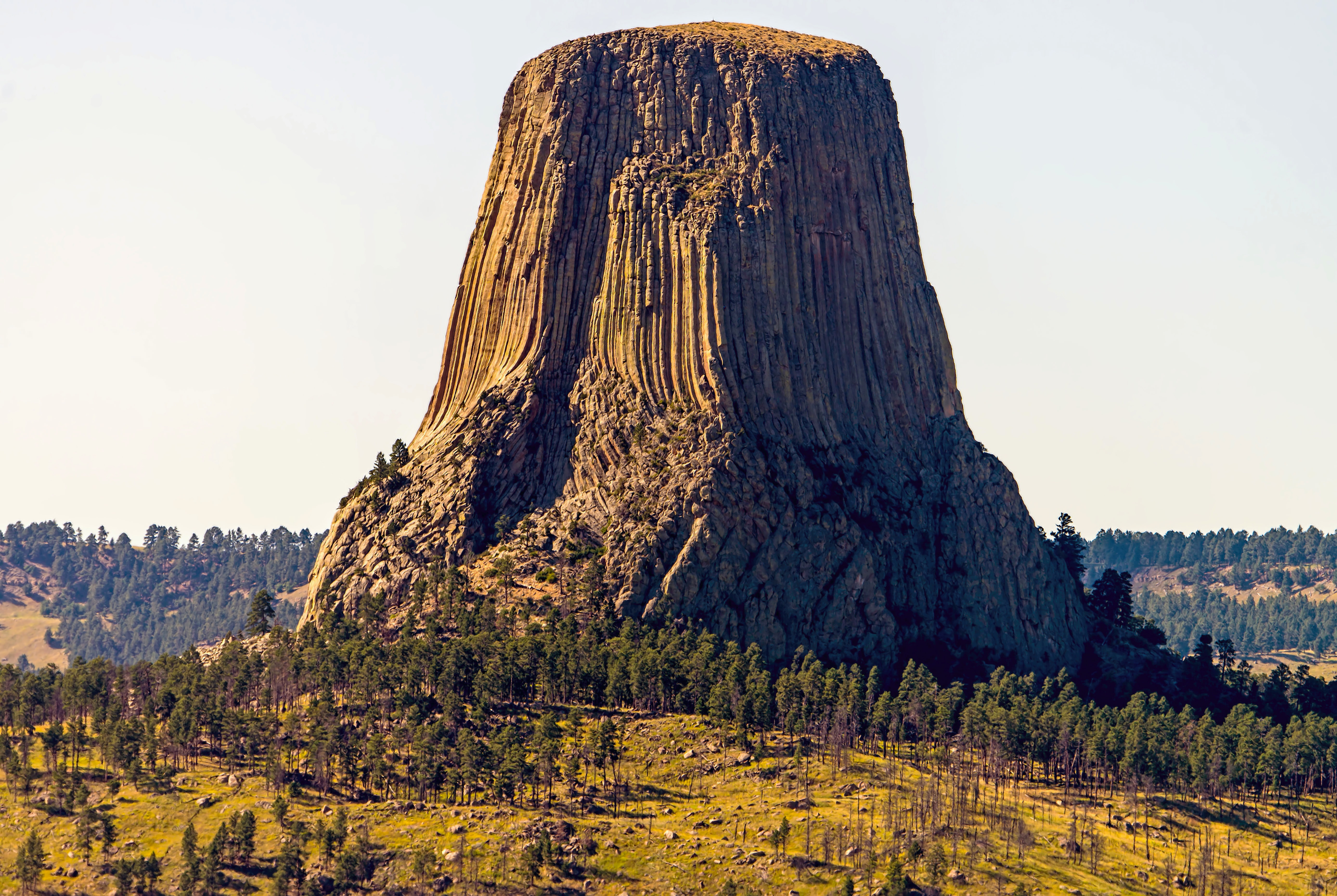 monument, natural monument, 5K, USA, Wyoming, Devils Tower, HD Wallpaper