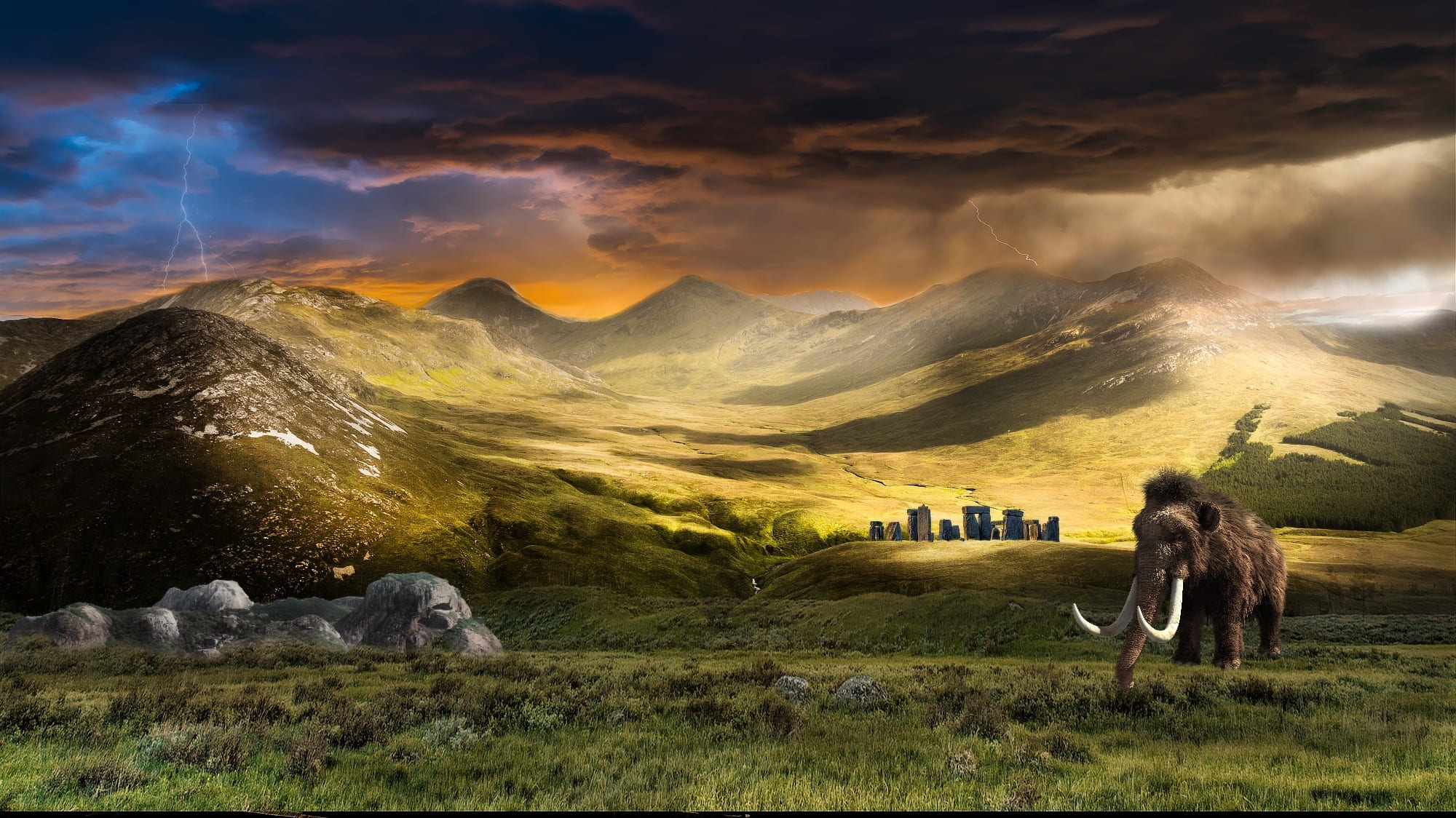 plant, panoramic, digital, travel, environment, travel destinations, no people, landscape, tranquil scene, mountain range, walking, tranquility, nature, HD Wallpaper