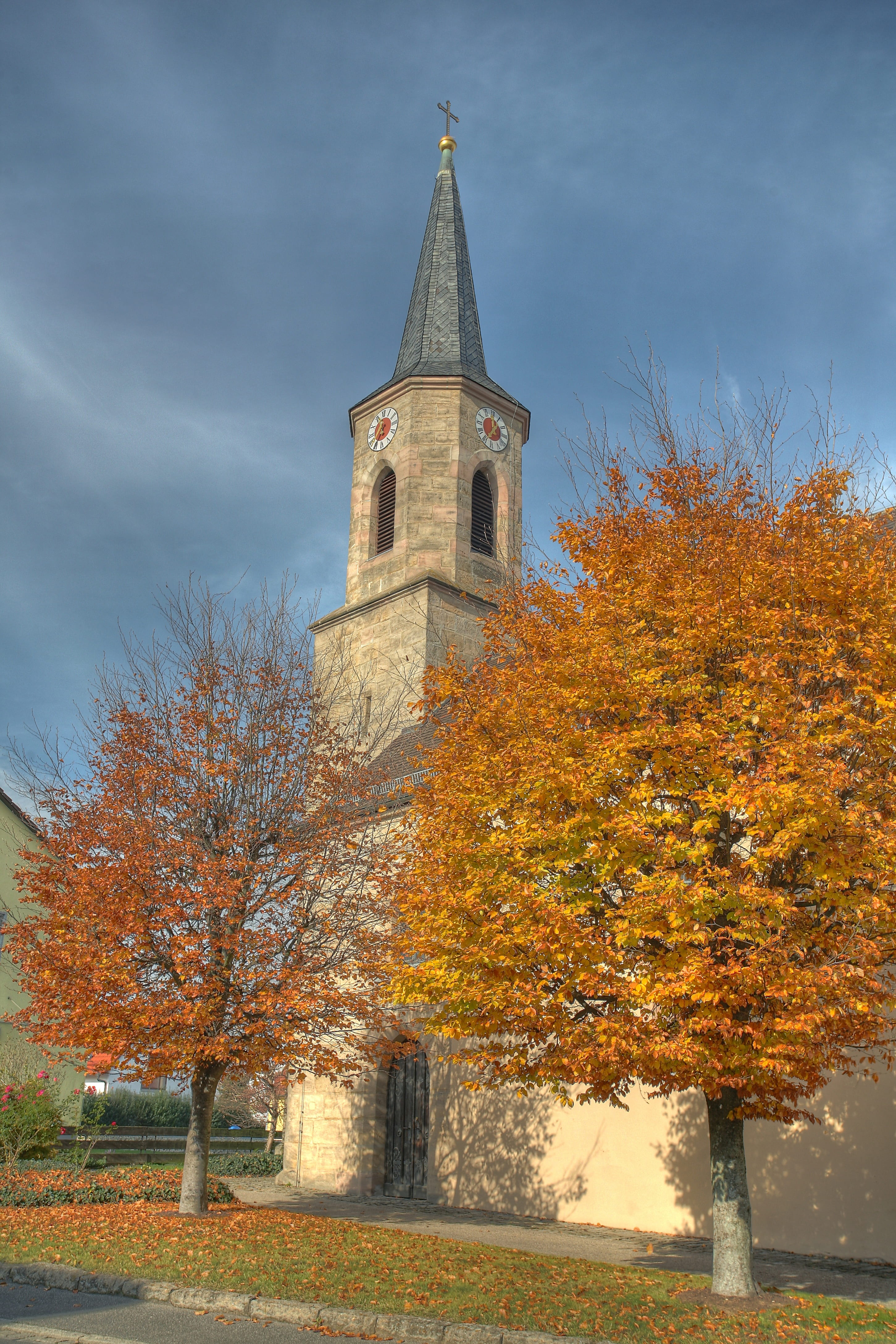 autumn, spirituality, religion, the past, tower, outdoors, plant, james, sky, no people, heng, place of worship, built structure, history, tree, building, Phone HD Wallpaper
