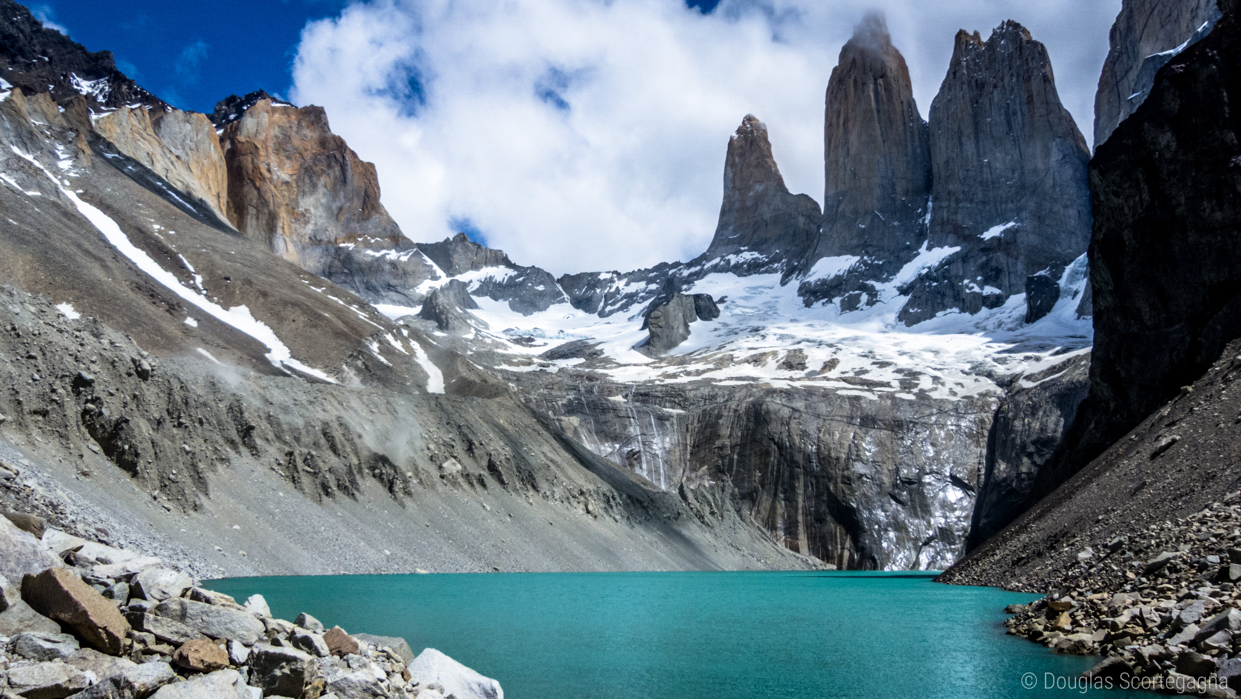 landscape, daytime, body, wild, trek, panasonic, peak, composition, nature, white, wildlife, Towers, color, rock, vacation, body of water, trekking, clouds, HD Wallpaper