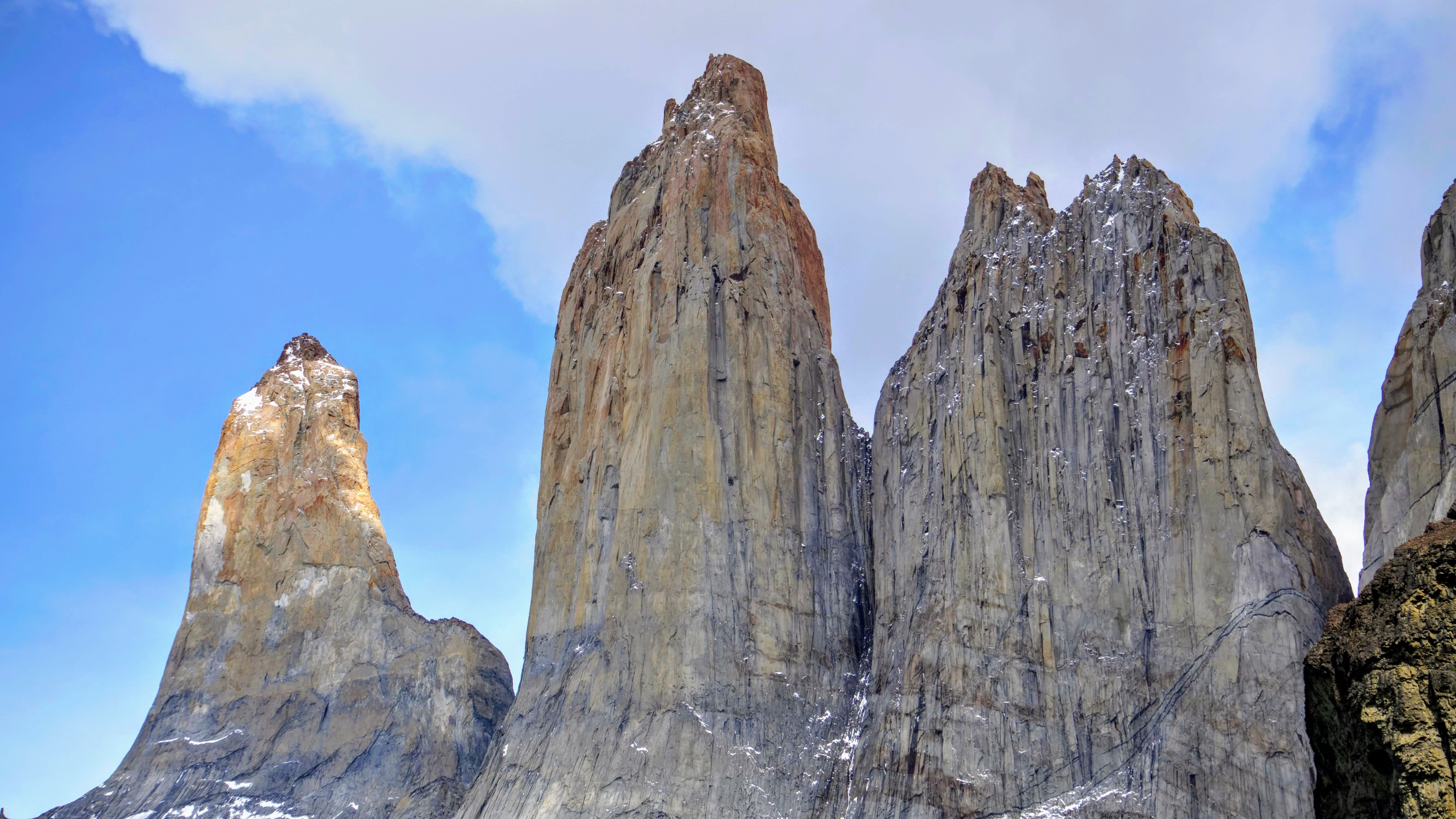 mirador torres del paine, chile, tranquil scene, cloud - sky, 5K, low angle view, no people, nature, outdoors, mirador las torres, scenics - nature, patagonia, HD Wallpaper